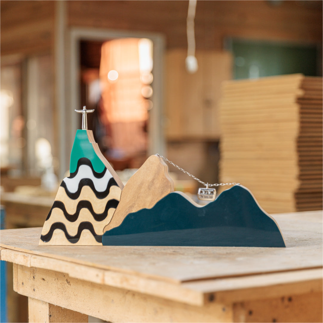 Wooden Sculpture River Landscape Copacabana Bossa Nova G Patricia Maranhão