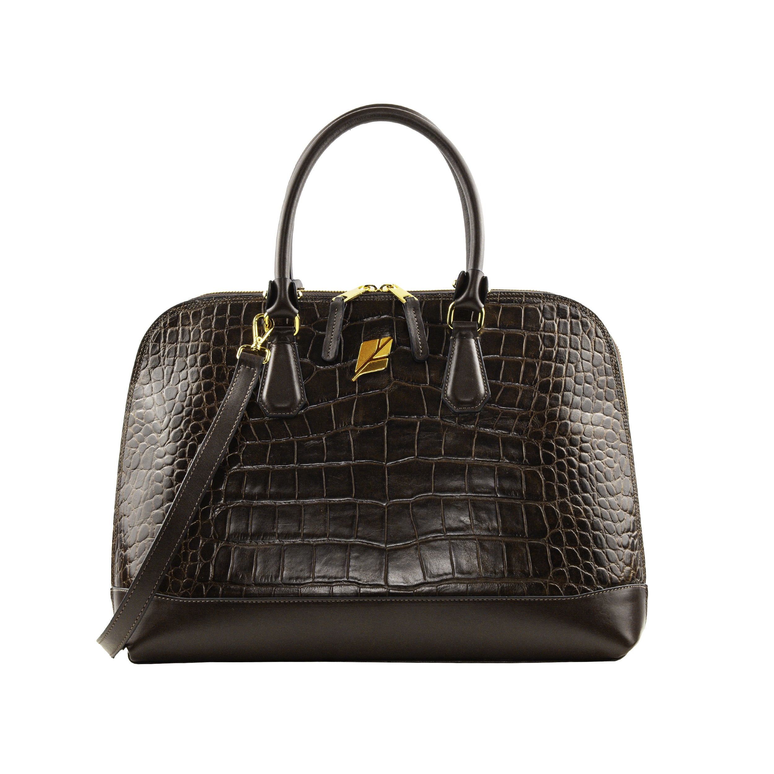 Serena Croco G Bowling Bag by Patrícia Maranhão