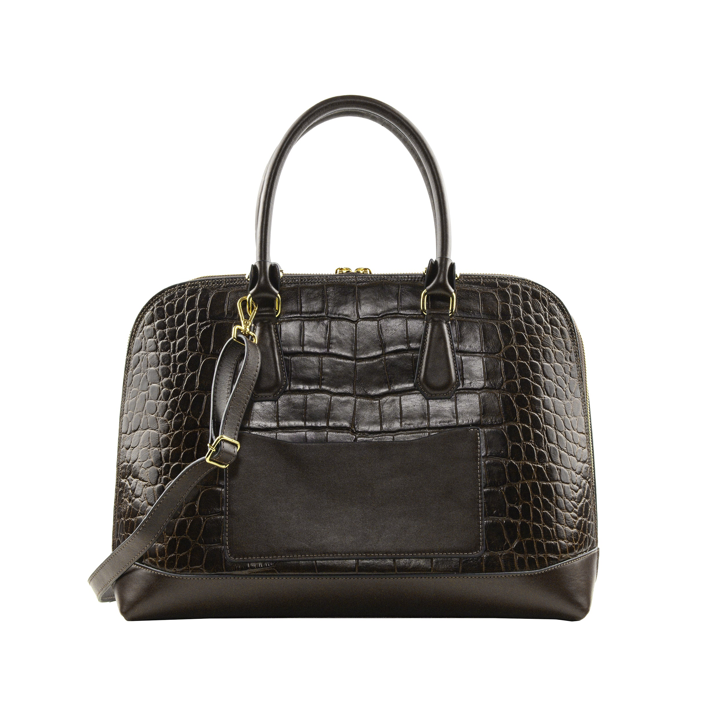 Serena Croco G Bowling Bag by Patrícia Maranhão