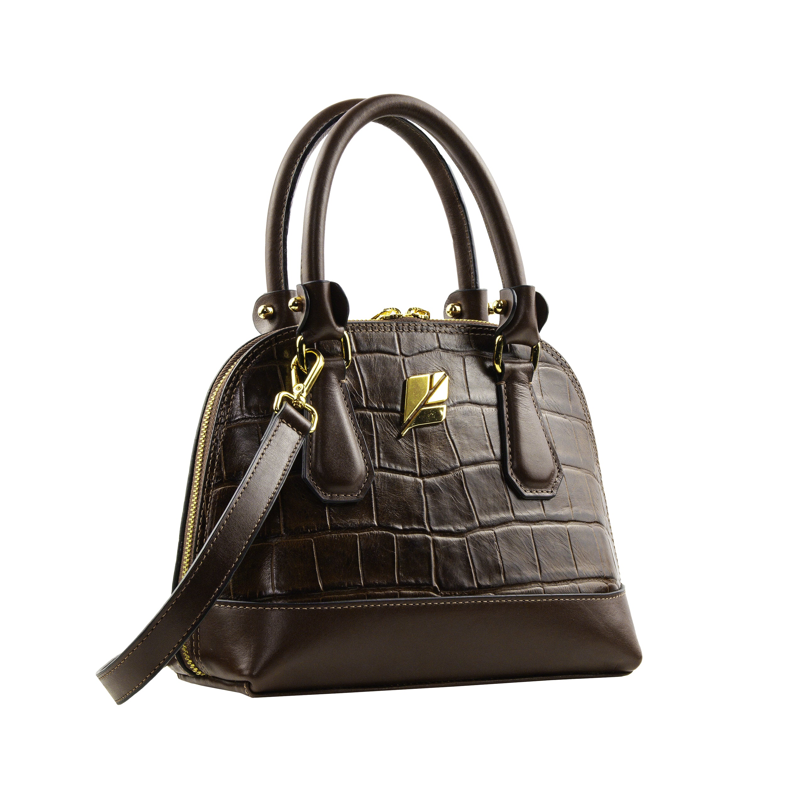 Serena Croco P Bowling Bag by Patrícia Maranhão