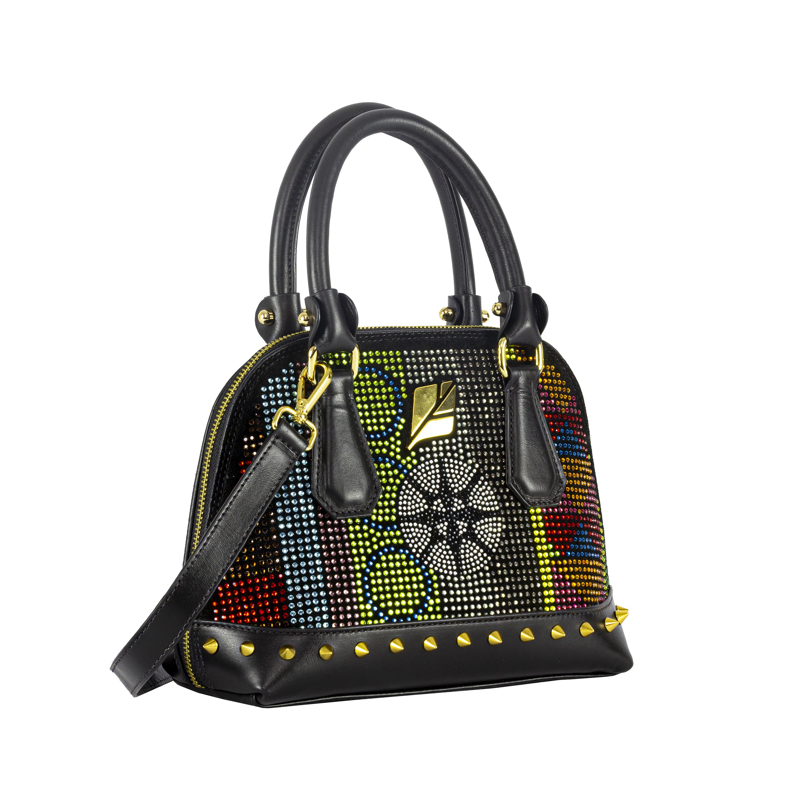 Serena Hot Black Bowling Bag, Size P, Patricia Maranhão