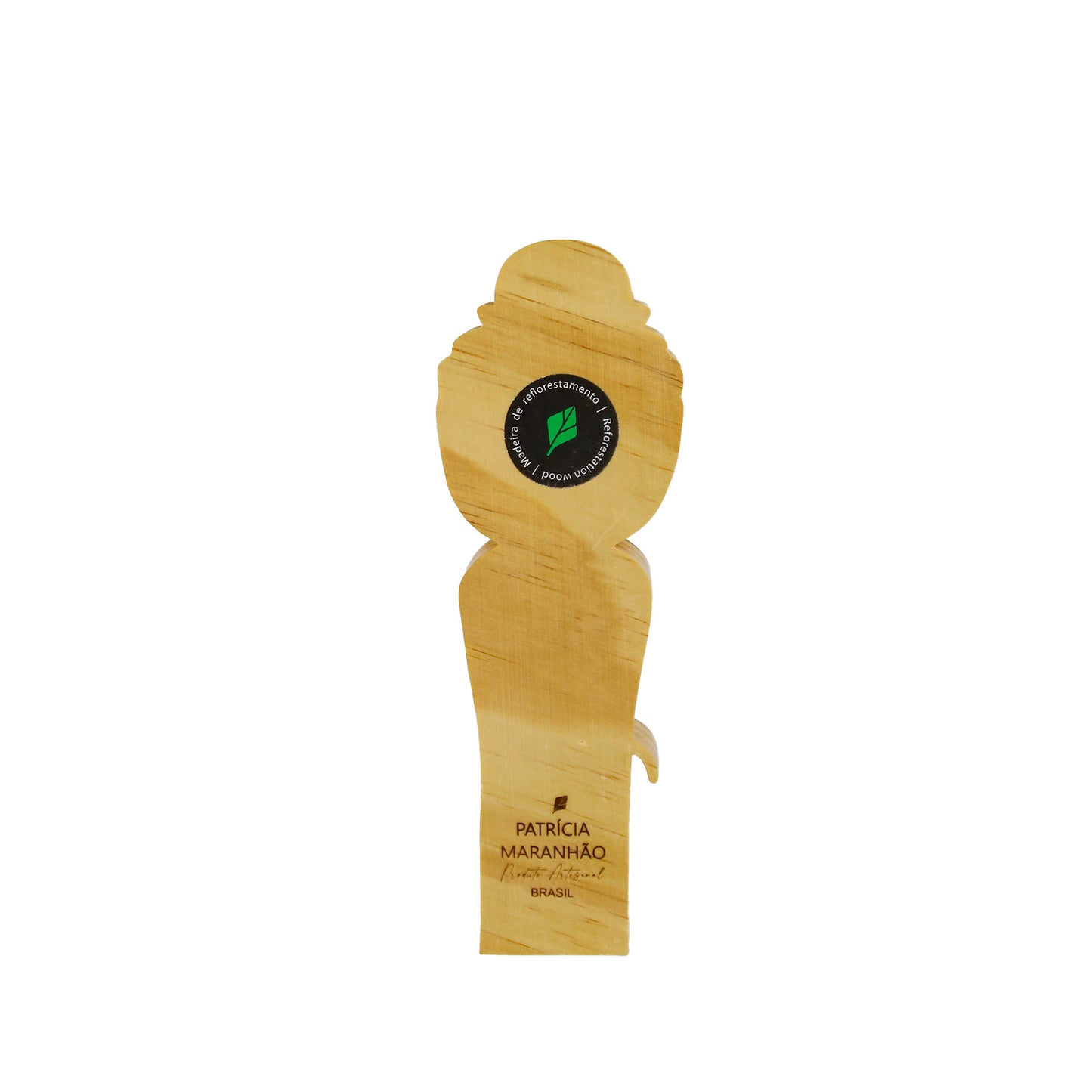 Kokeshi Wood Sculpture Charlie Chaplin