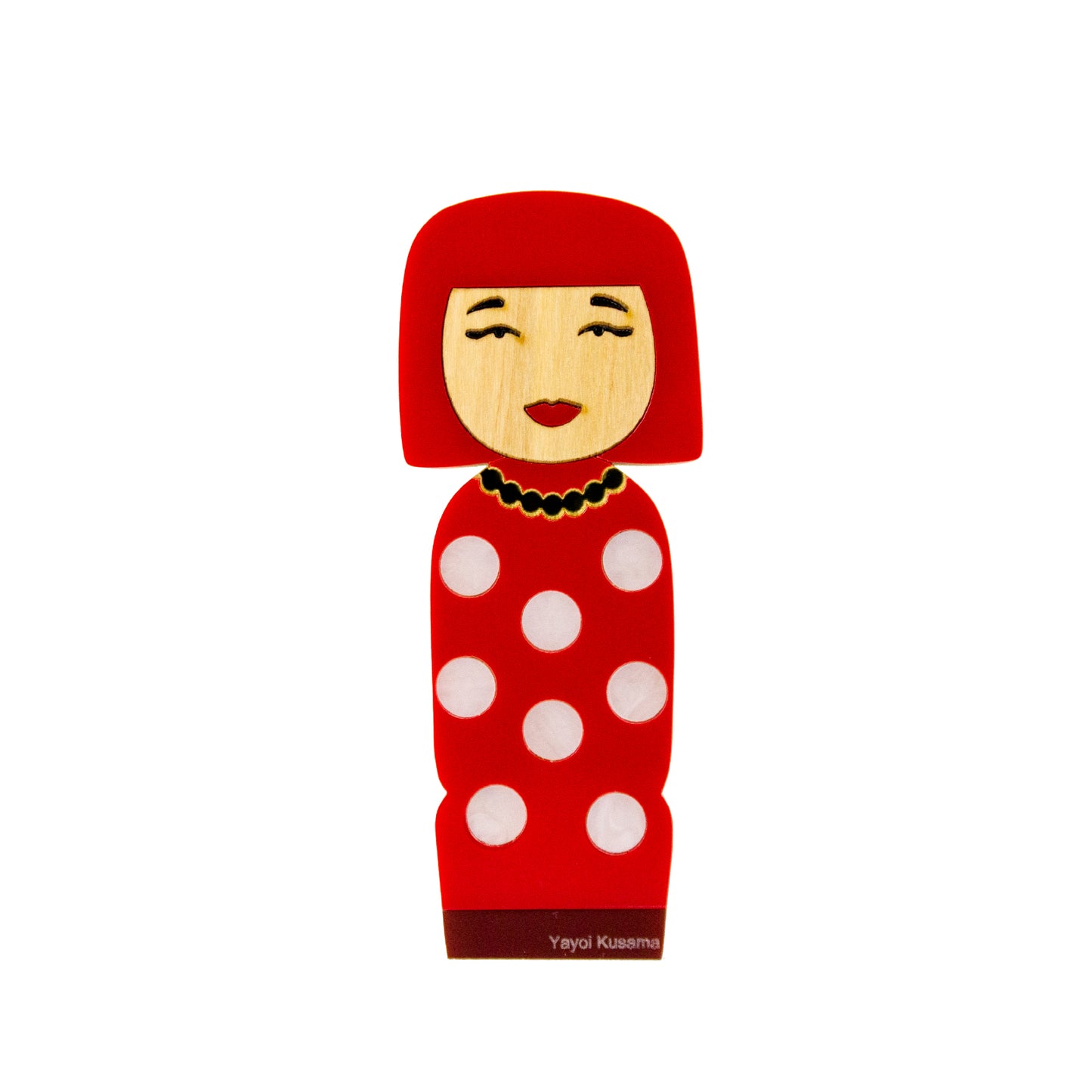 Kokeshi Wood Sculpture Kusama