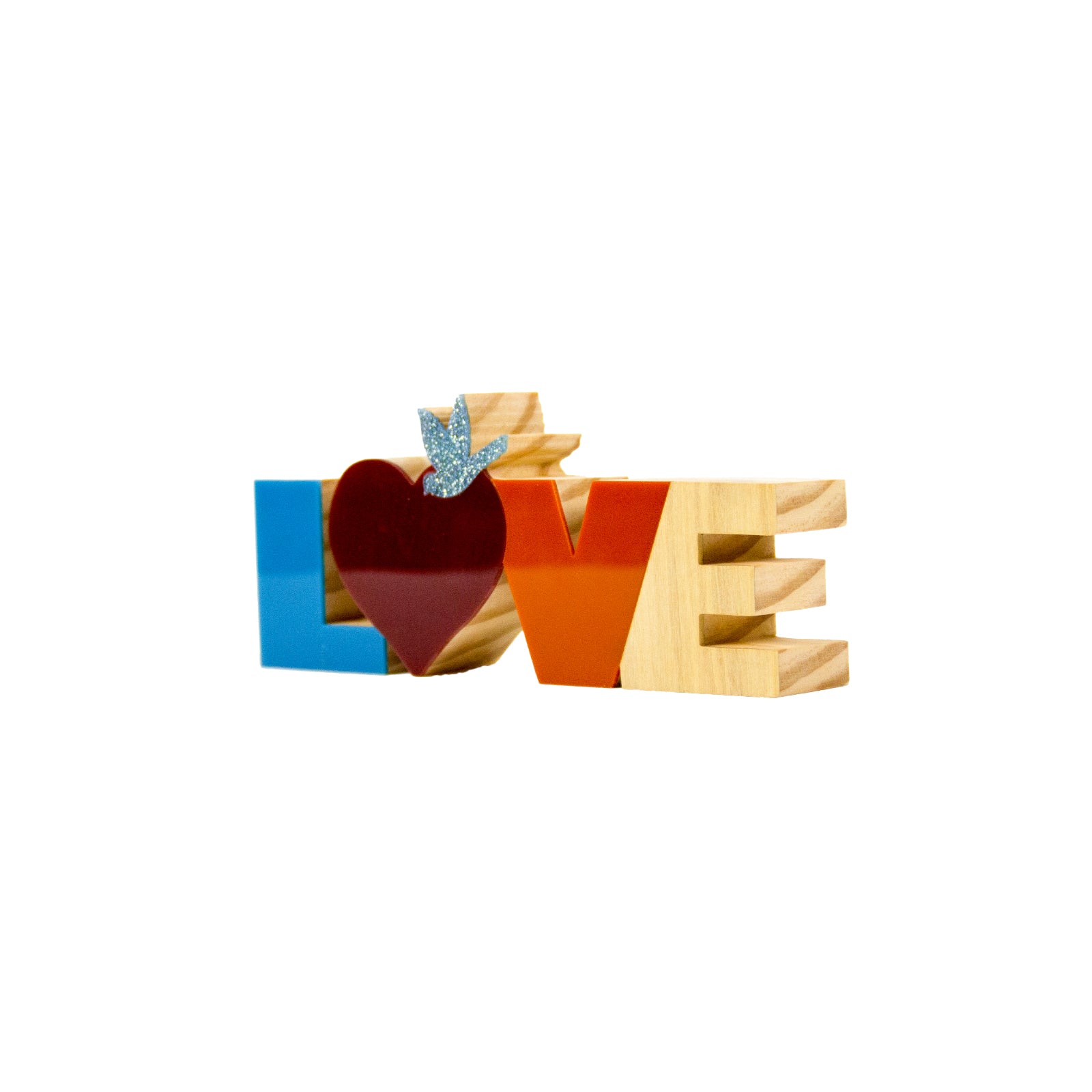 Wooden Sculpture Word Love Free M Patricia Maranhão