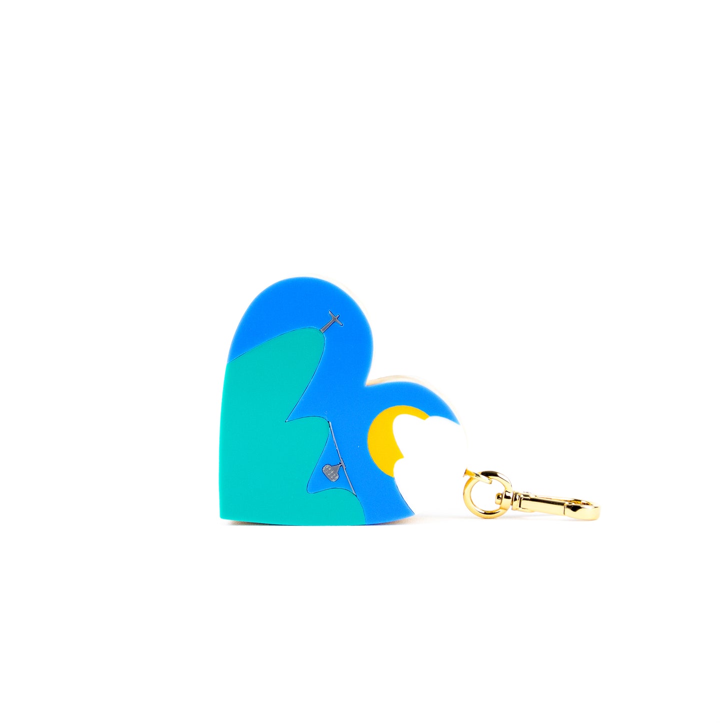 Decorative Key Chain Heart Rio Patricia Maranhão