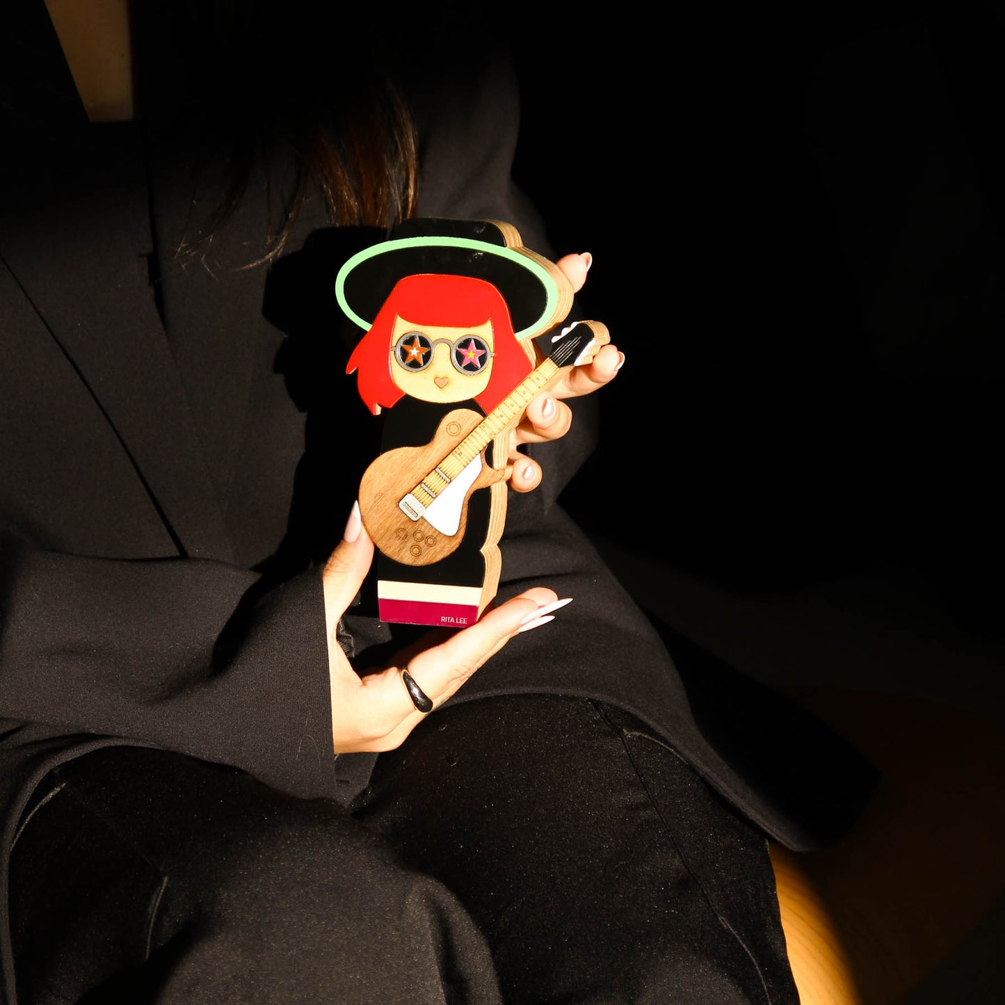 Kokeshi Wood Sculpture Rita Lee Patricia Maranhão