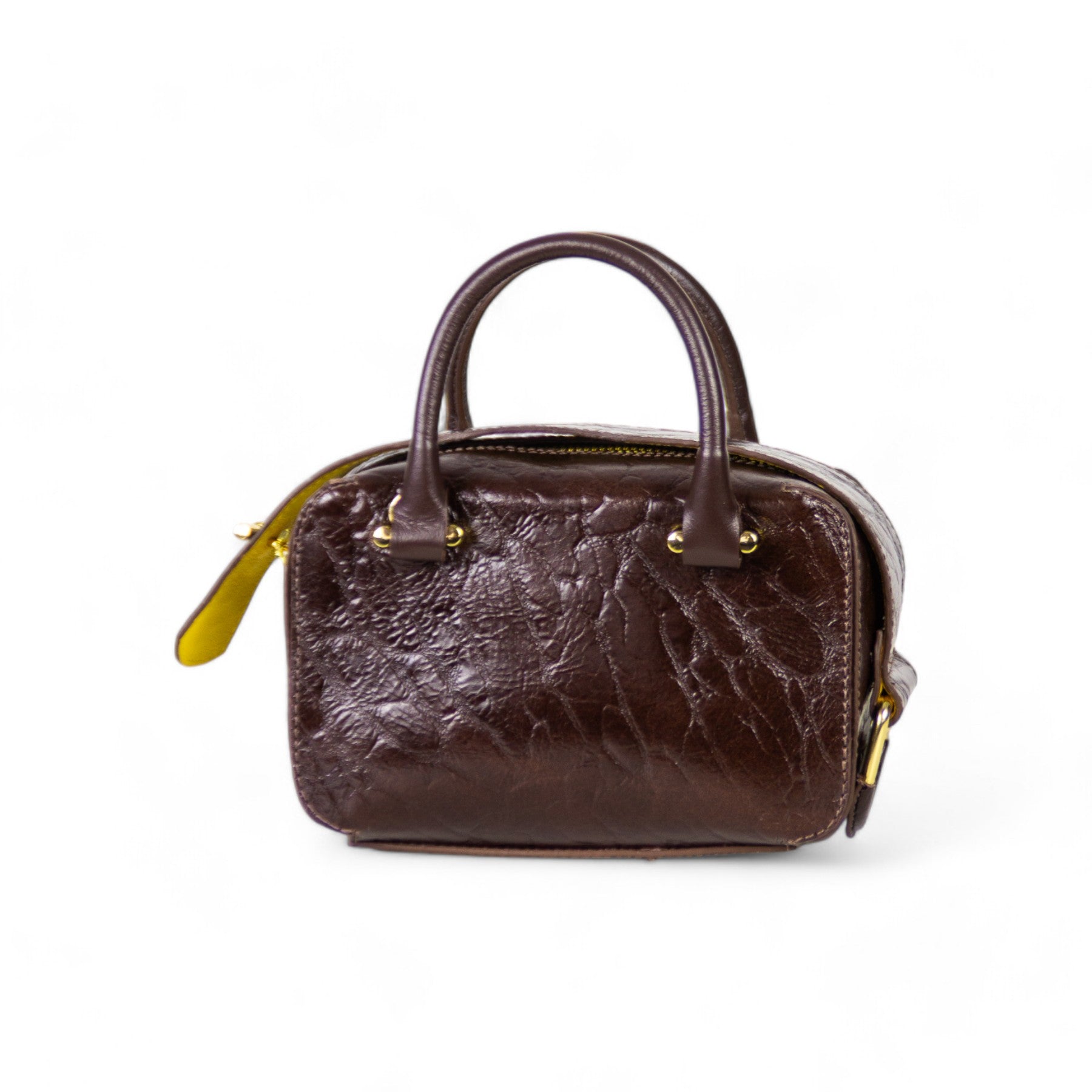 Gisele Mini Crossbody Bag in Genuine Brown Leather by Patrícia Maranhão