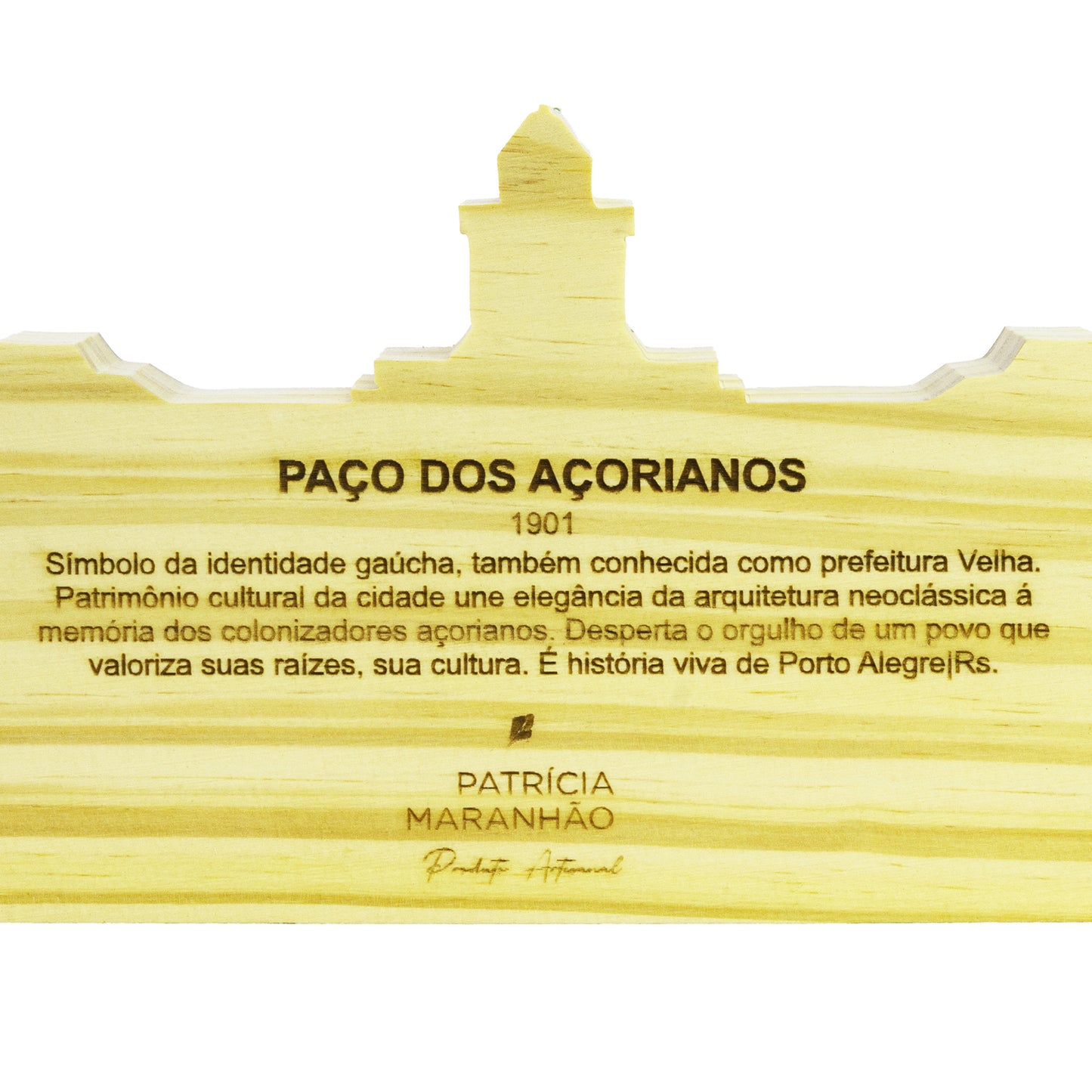 Escultura de Madeira Paço dos Açorianos Patrícia Maranhão
