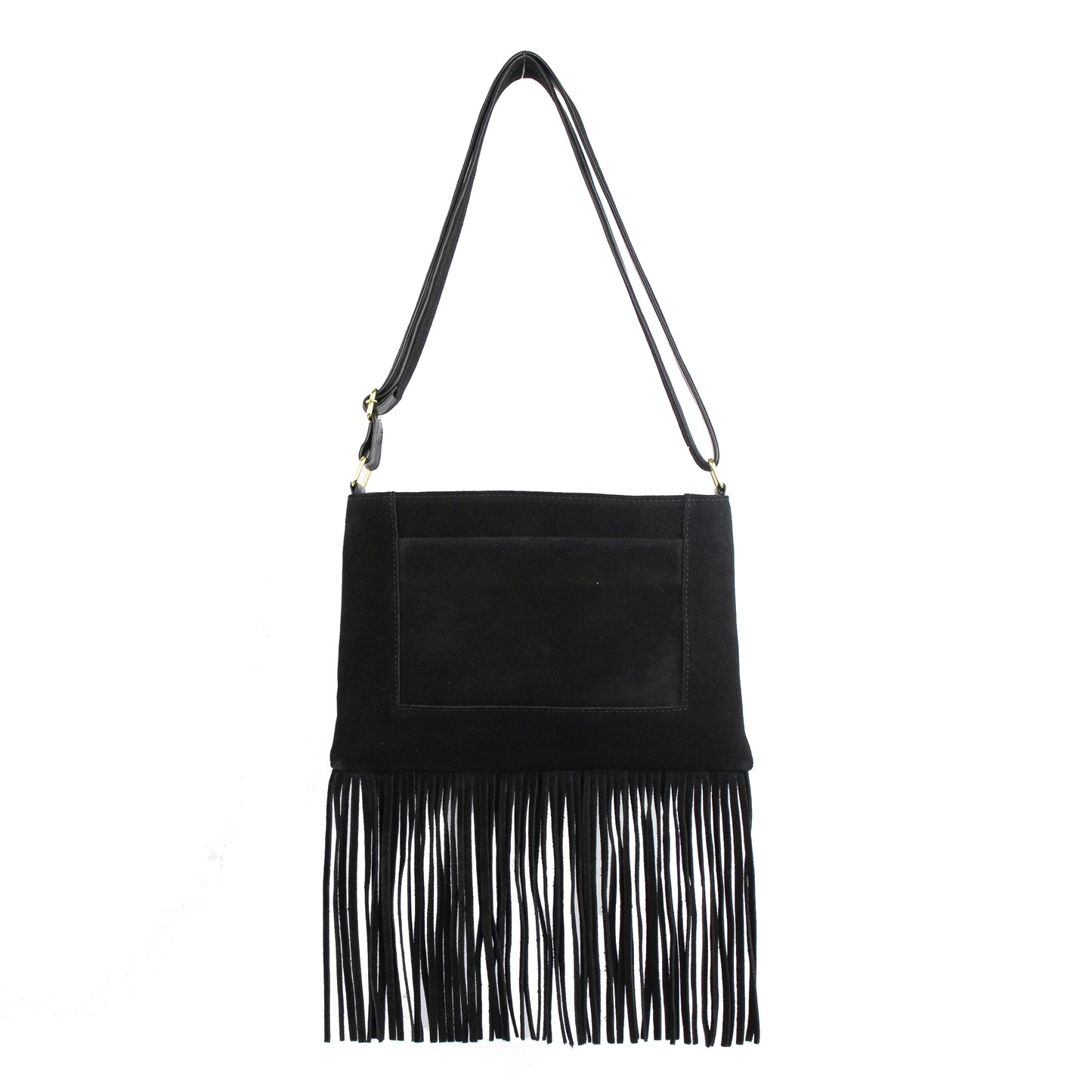 Fendi James Genuine Leather Boho Crossbody Bag with Fringes Patrícia Maranhão