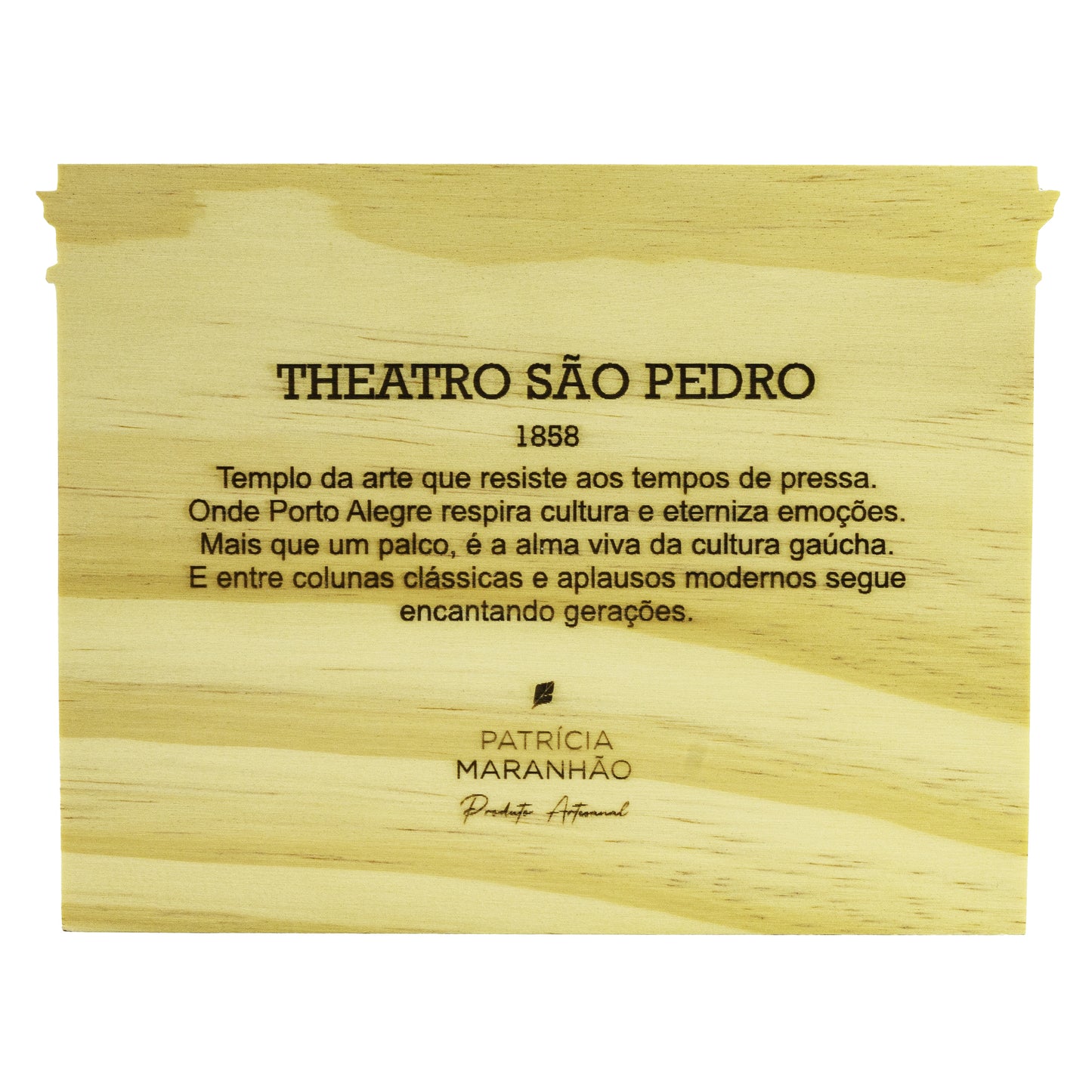 Escultura de Madeira Teatro São Pedro Patrícia Maranhão