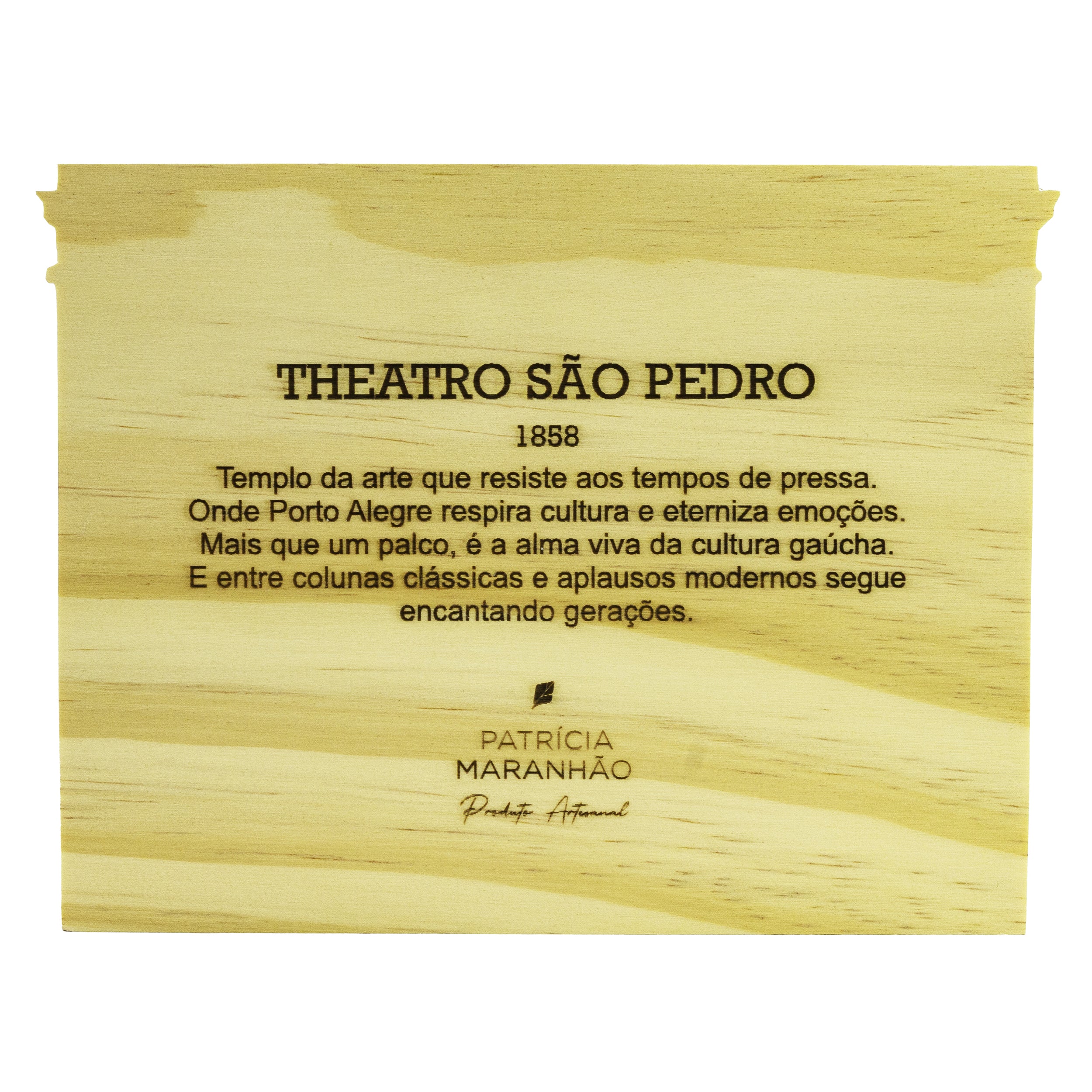 Escultura de Madeira Teatro São Pedro Patrícia Maranhão