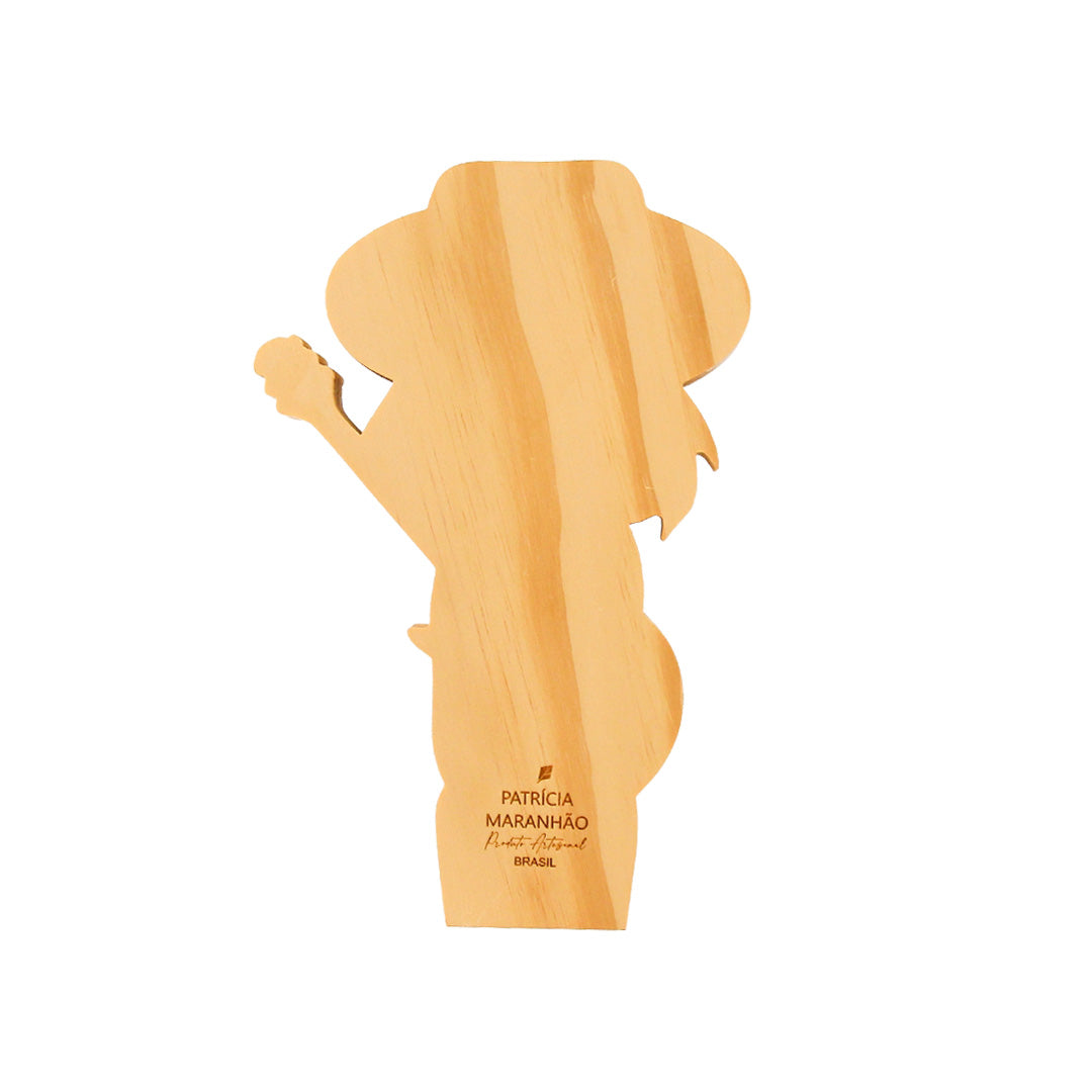 Kokeshi Wood Sculpture Rita Lee Patricia Maranhão