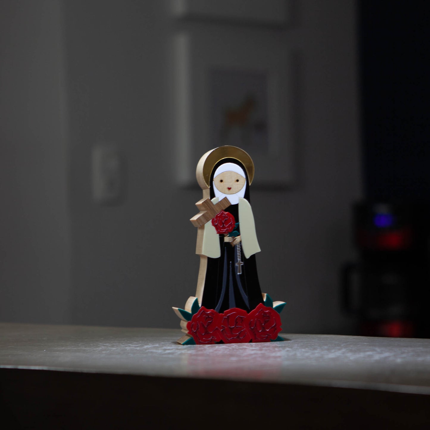 Wooden Sculpture Saint Therese Mini Patricia Maranhão
