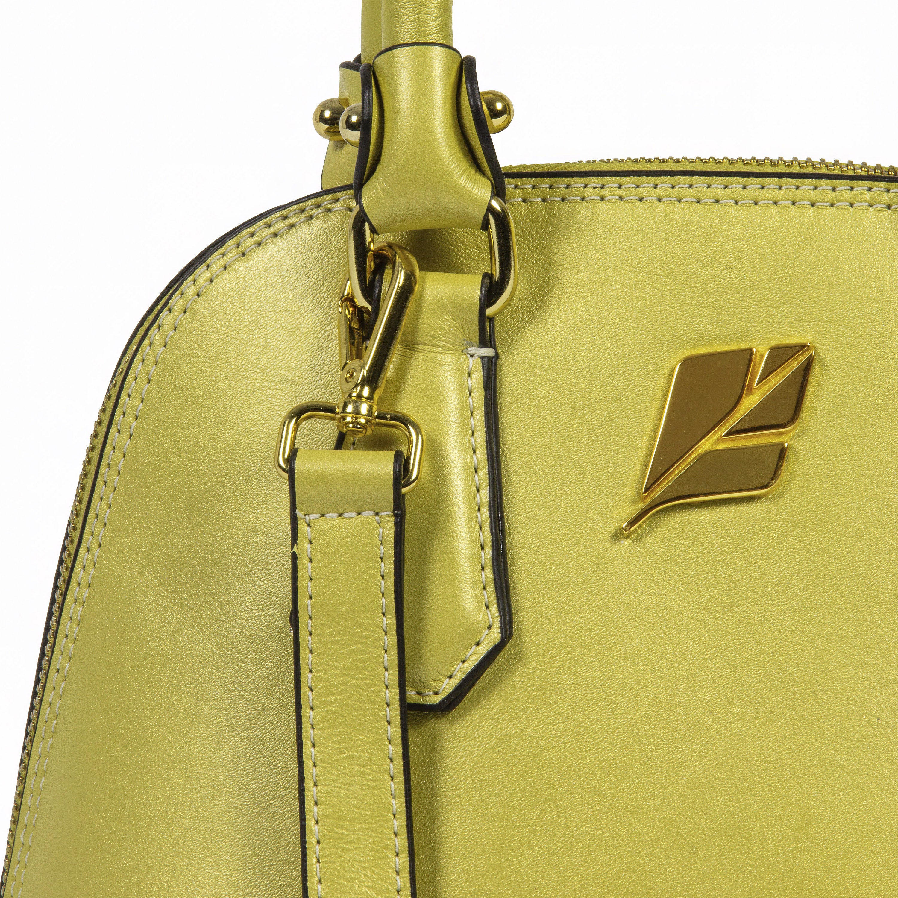 Bolsa Bowling Serena Perolada Amarelo Baby Patrícia Maranhão