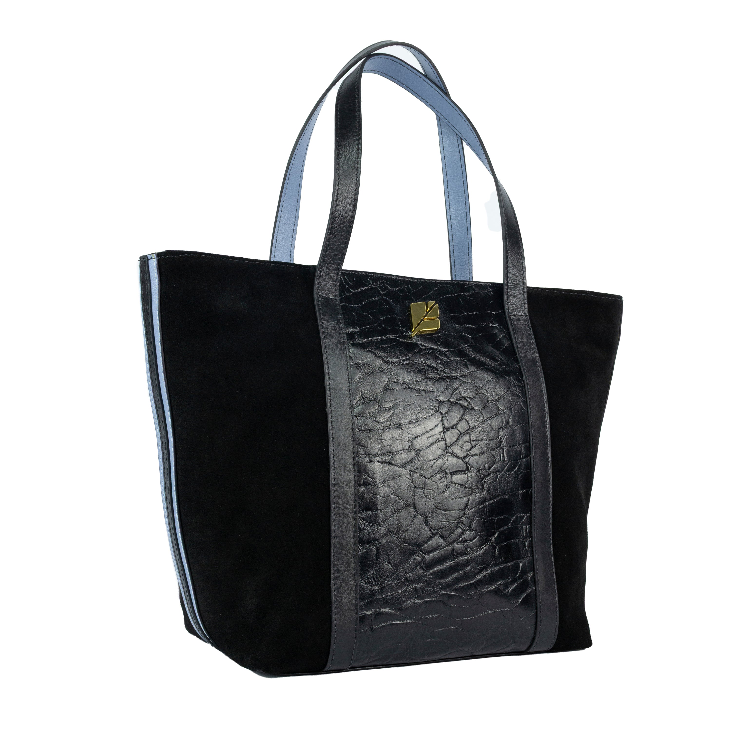 Lola Large Tote Bag in Black Leather by Patrícia Maranhão
