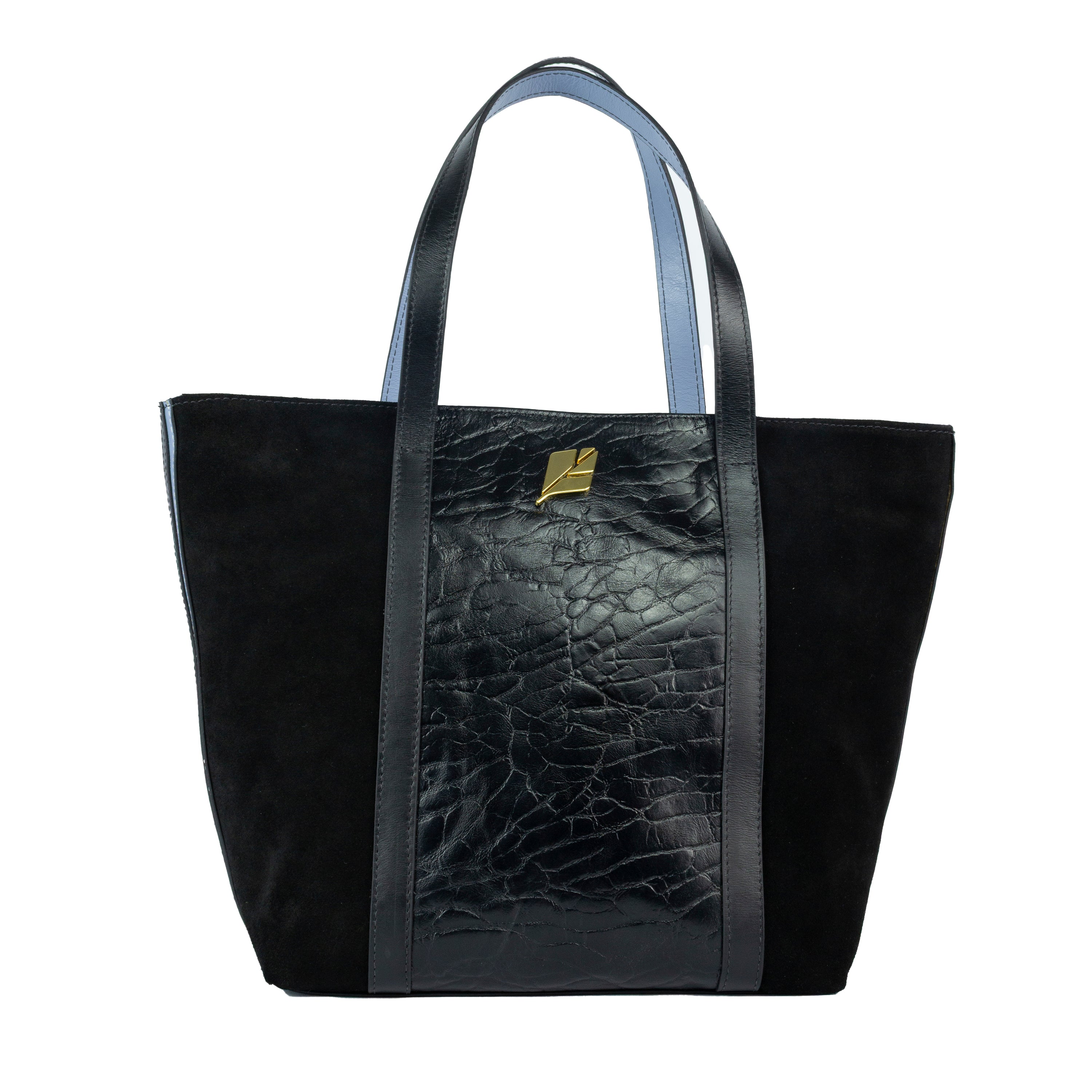 Lola Large Tote Bag in Black Leather by Patrícia Maranhão
