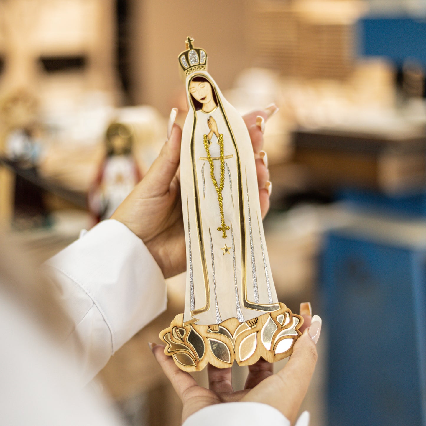 Escultura Nossa Senhora de Fátima Sofistic Patricia Maranhão