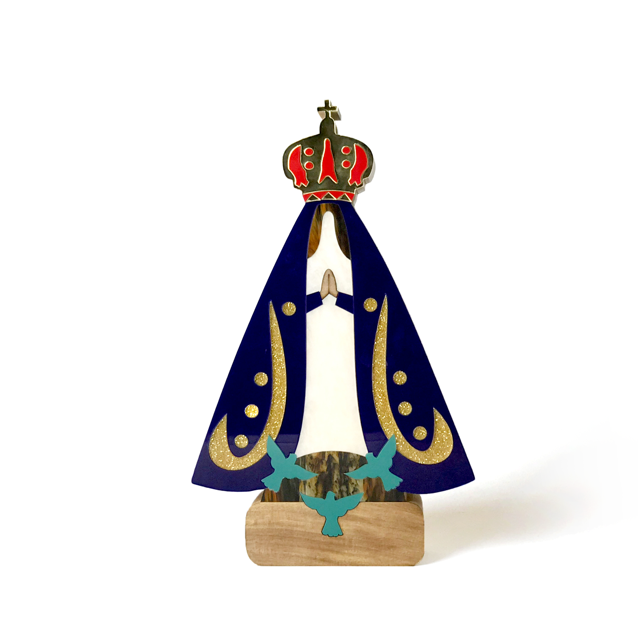 Escultura Nossa Senhora Aparecida Sofistic Marfim Patricia Maranhão