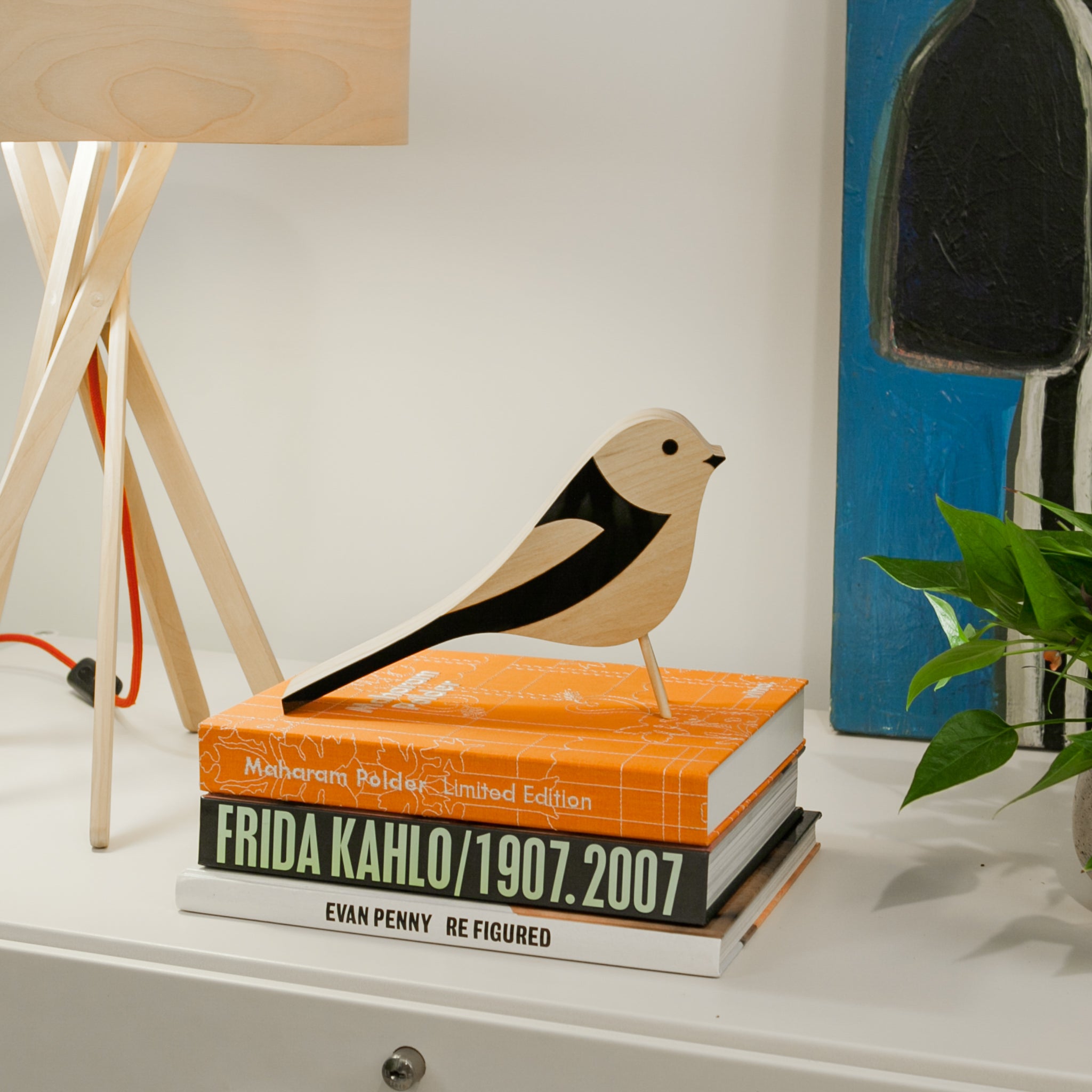 Wooden Sculpture Tico Tico Bird Patricia Maranhão