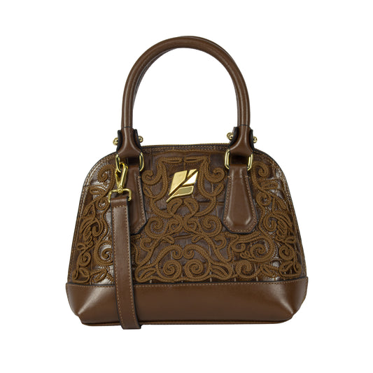 Bolsa Bowling Serena Barroca Caramelo P Patrícia Maranhão