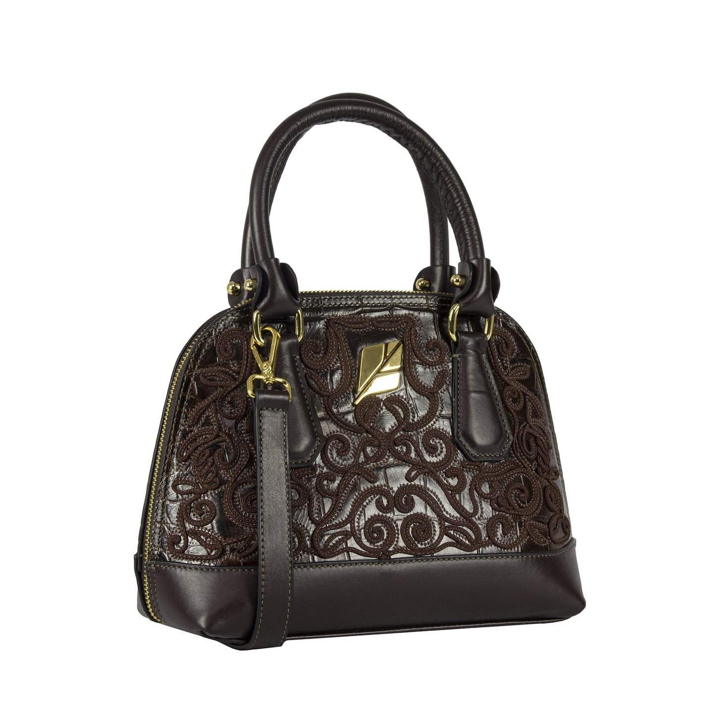 Bolsa Bowling Serena Barroca Pinhão P Patrícia Maranhão