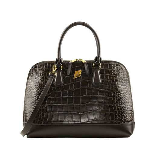 Bolsa Bowling Serena Croco G Pinhão Patrícia Maranhão