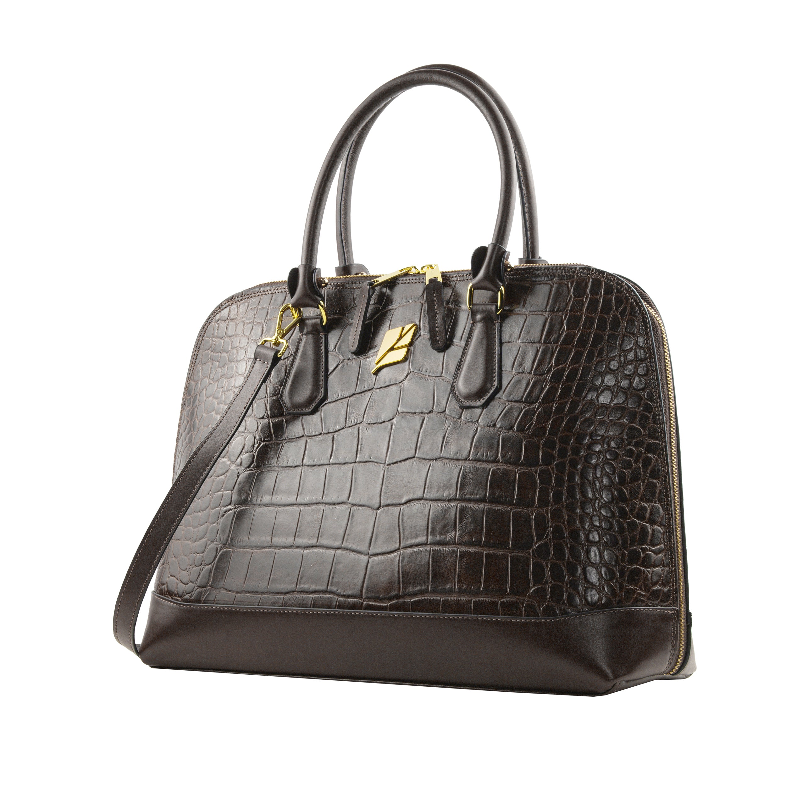Serena Croco G Bowling Bag by Patrícia Maranhão