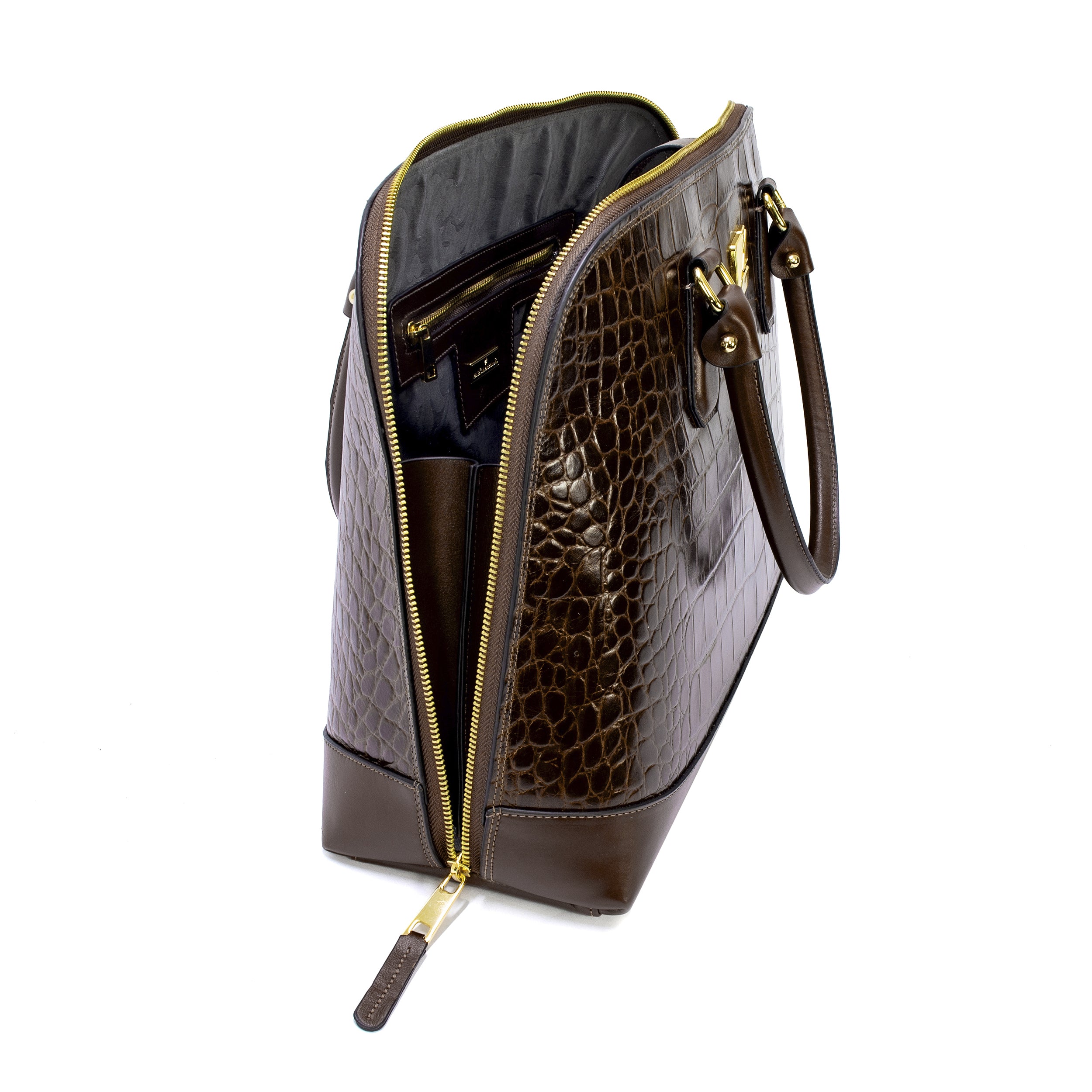Serena Croco G Bowling Bag by Patrícia Maranhão