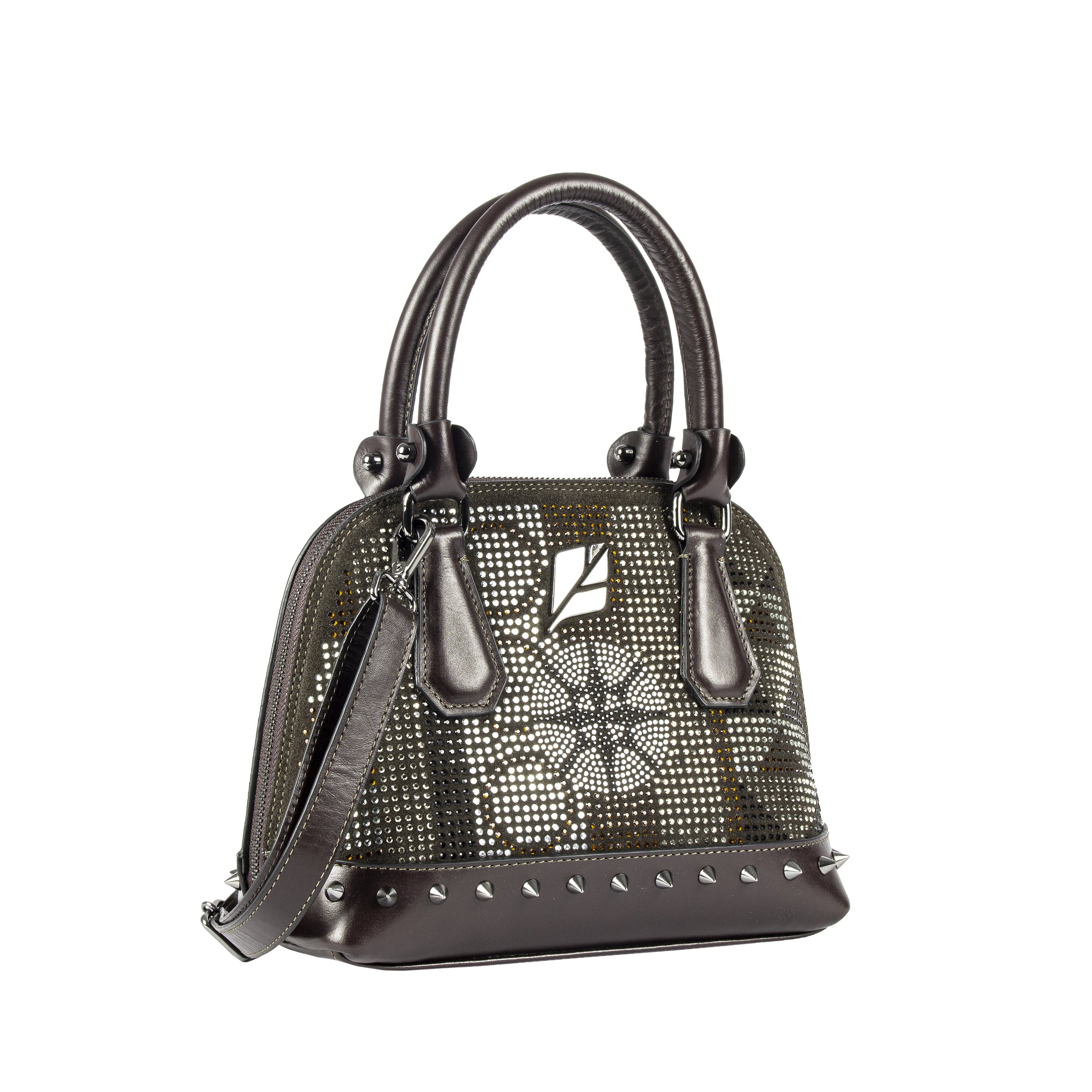 Serena Hot Brown Bowling Bag, Size P, Patricia Maranhão