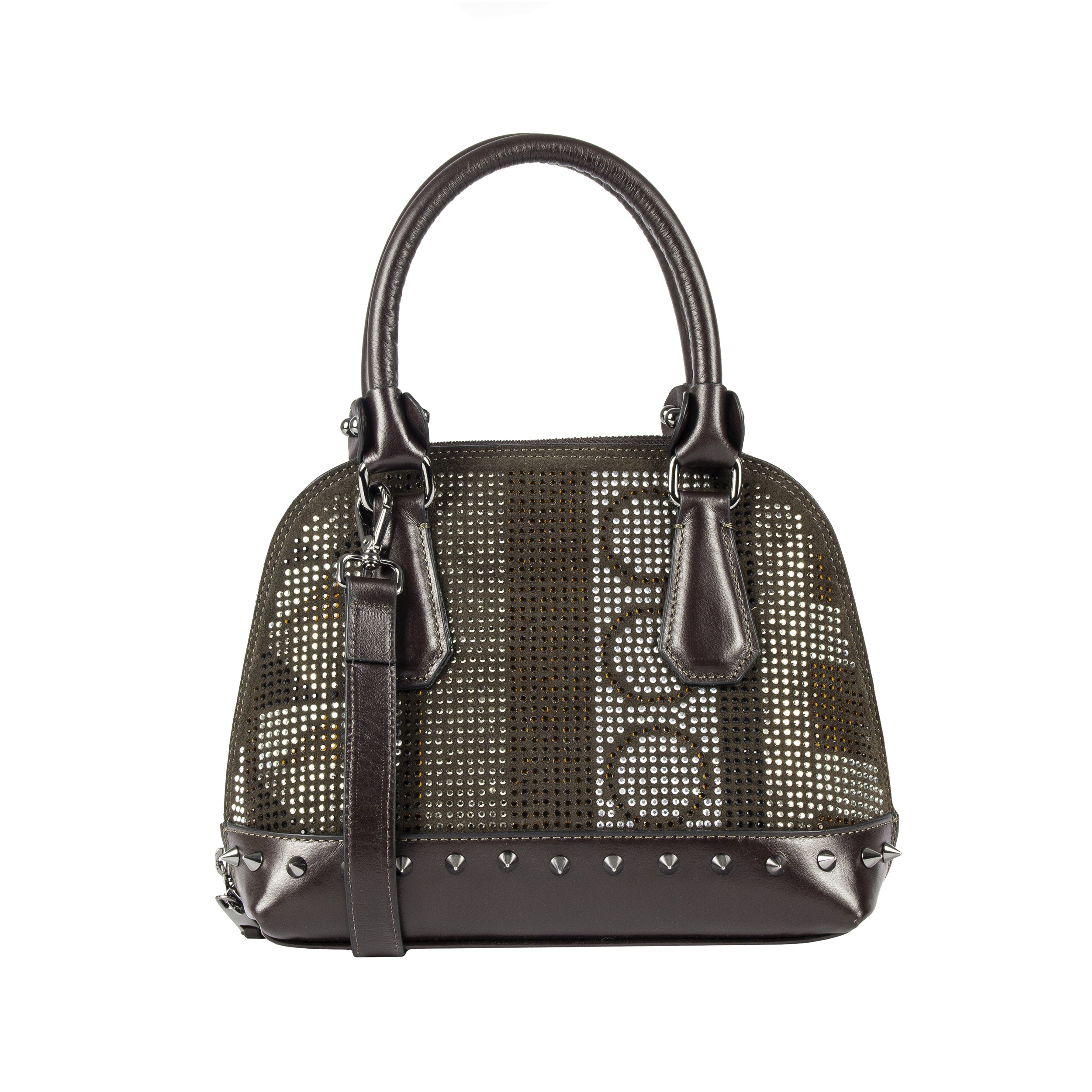 Serena Hot Brown Bowling Bag, Size P, Patricia Maranhão