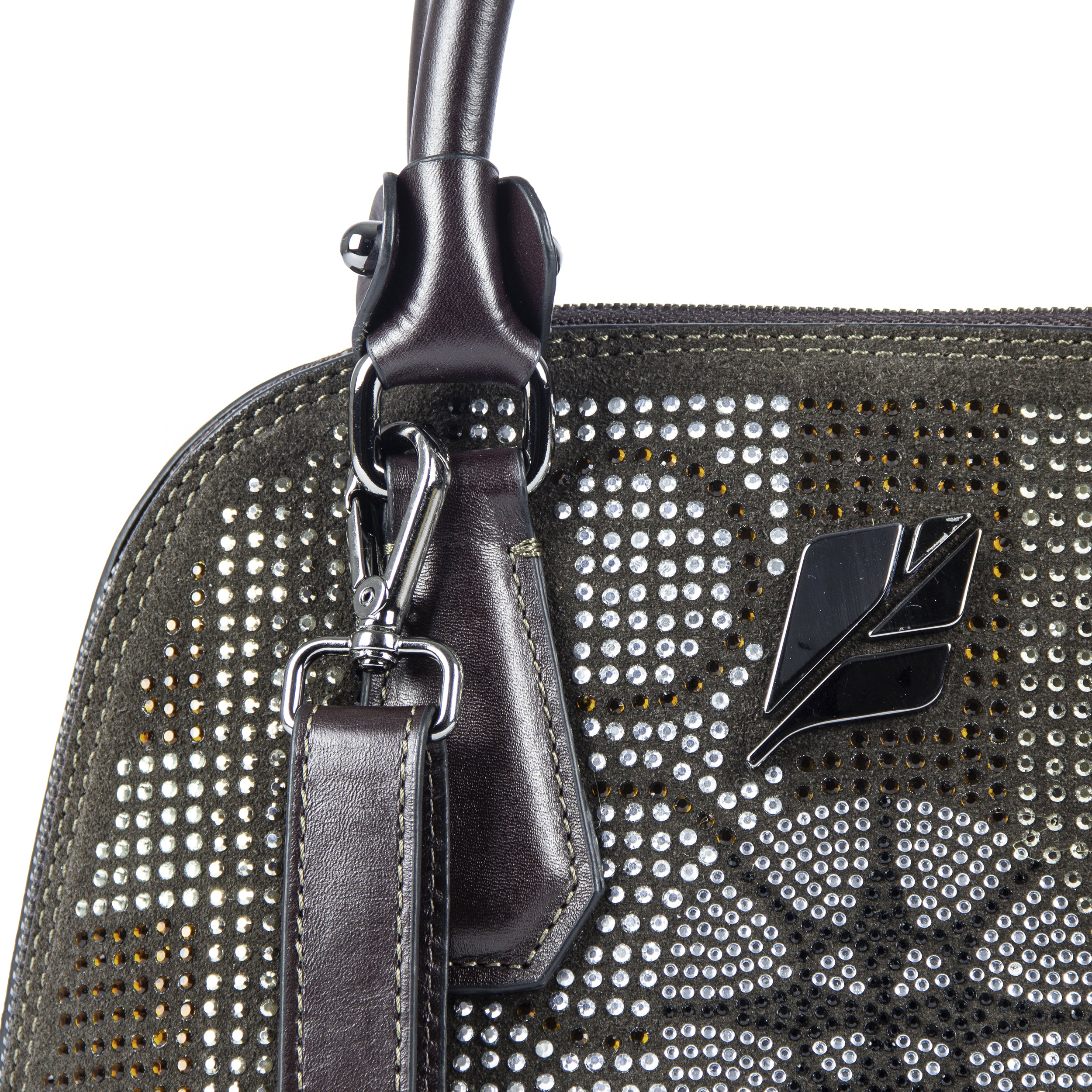 Serena Hot Brown Bowling Bag, Size P, Patricia Maranhão