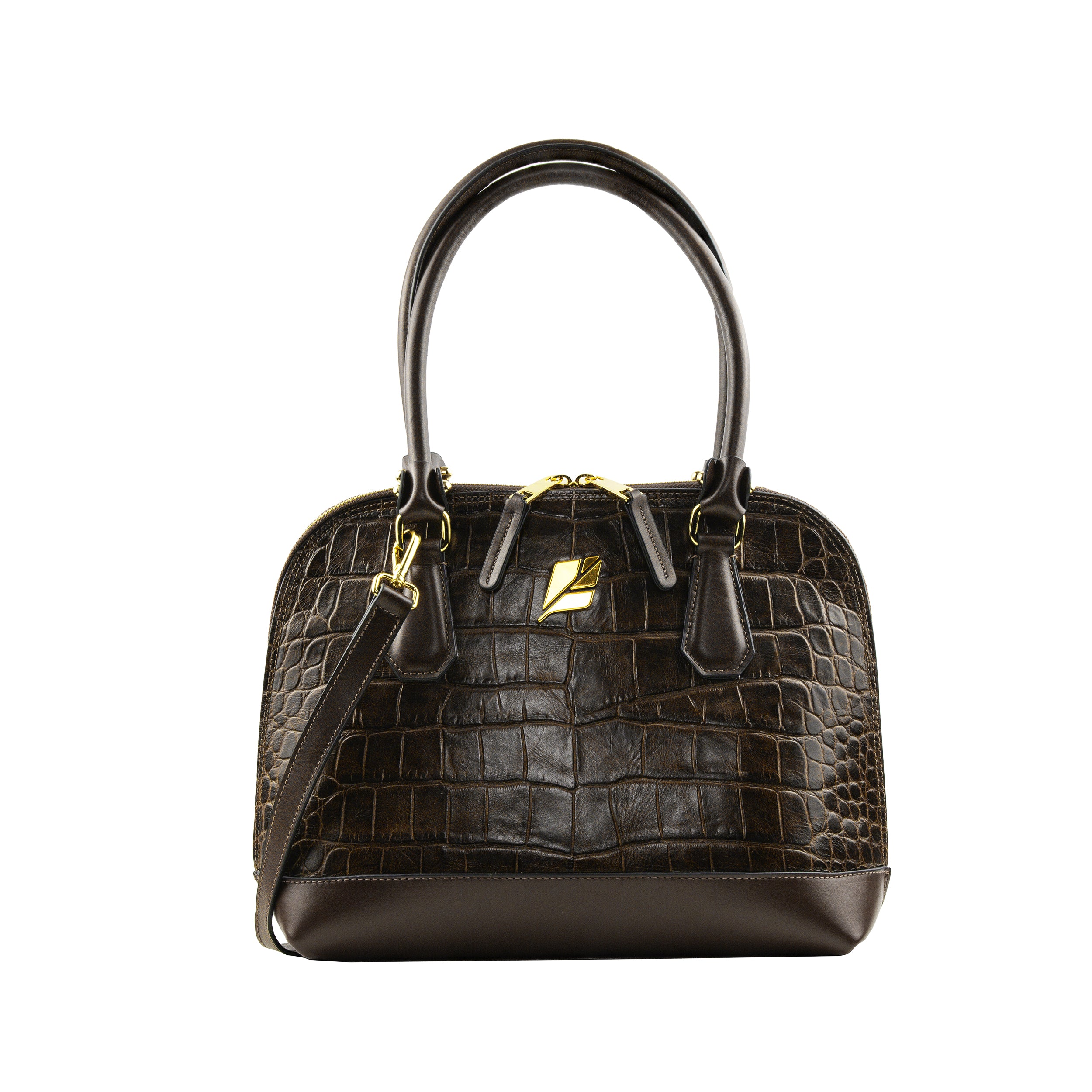 Serena Croco M Bowling Bag by Patrícia Maranhão