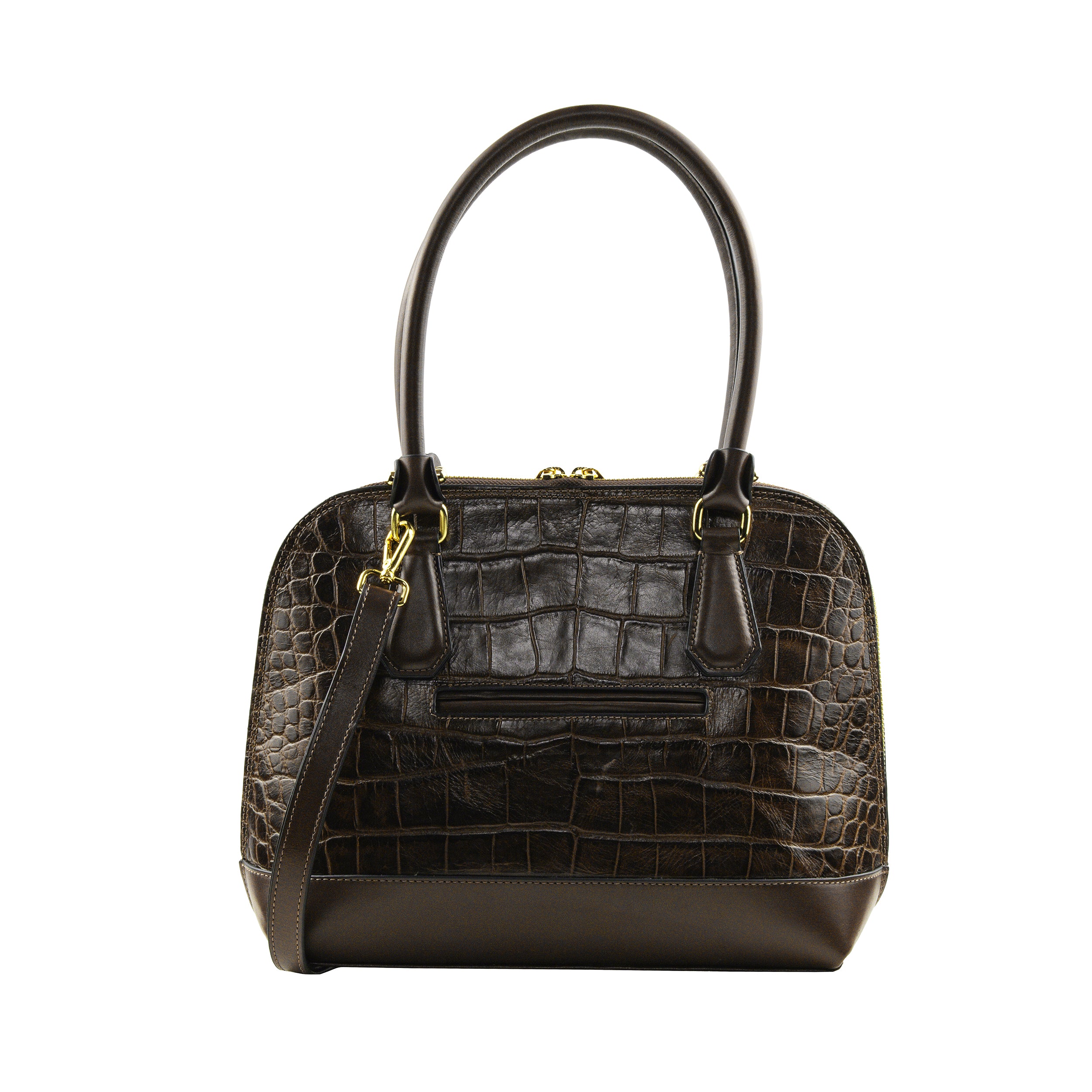 Serena Croco M Bowling Bag by Patrícia Maranhão
