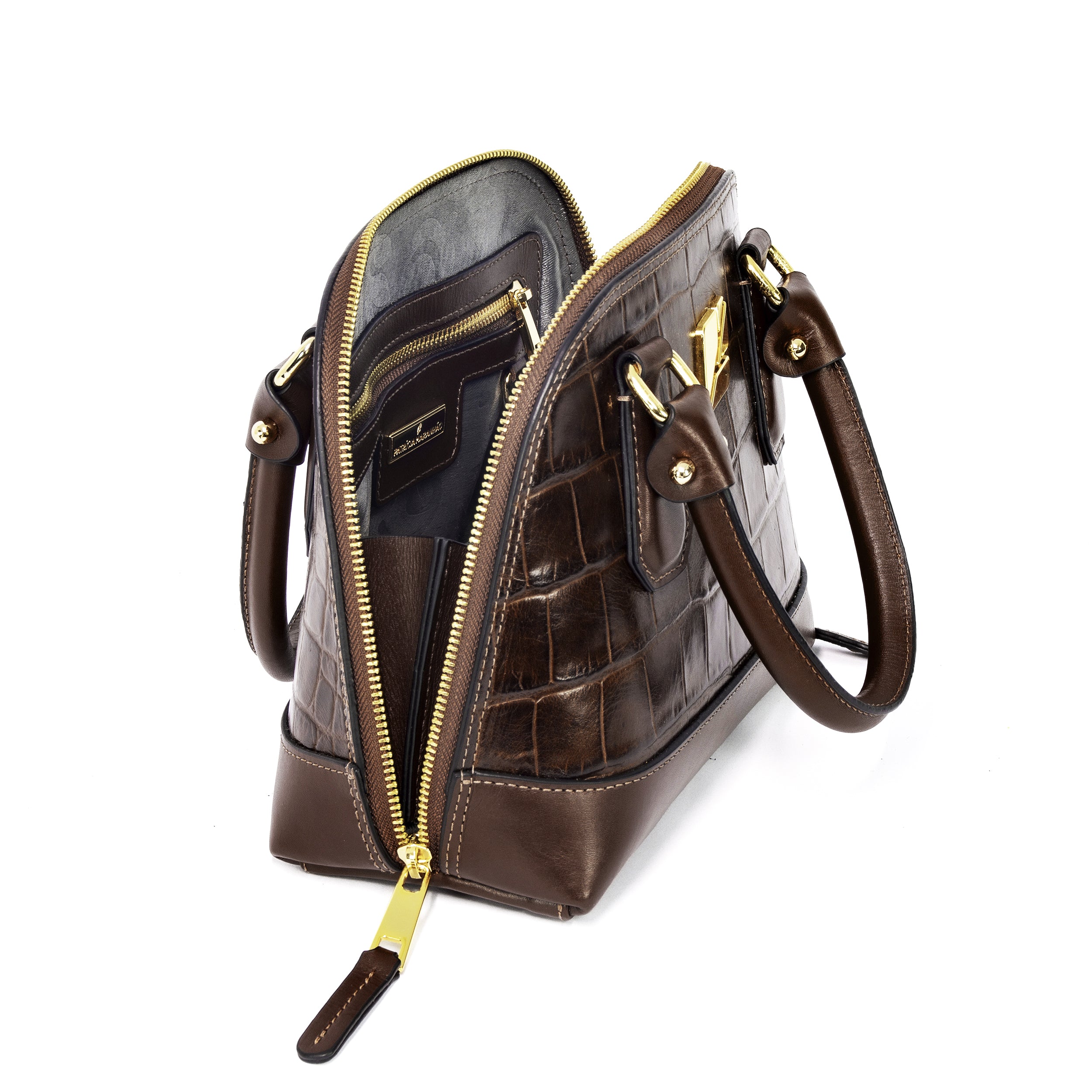 Serena Croco P Bowling Bag by Patrícia Maranhão