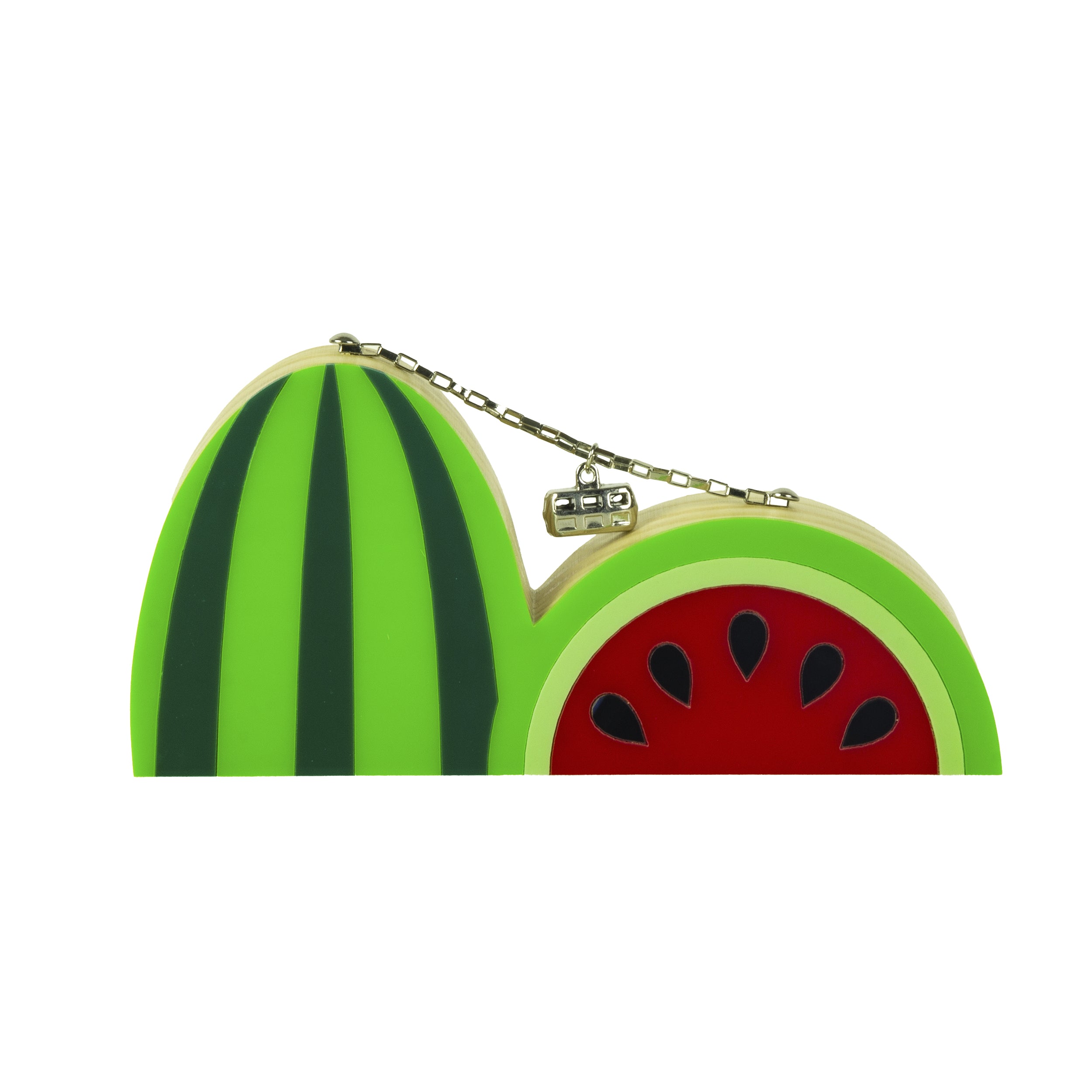 Wooden Sculpture Rio Bondinho Watermelon P Patricia Maranhão