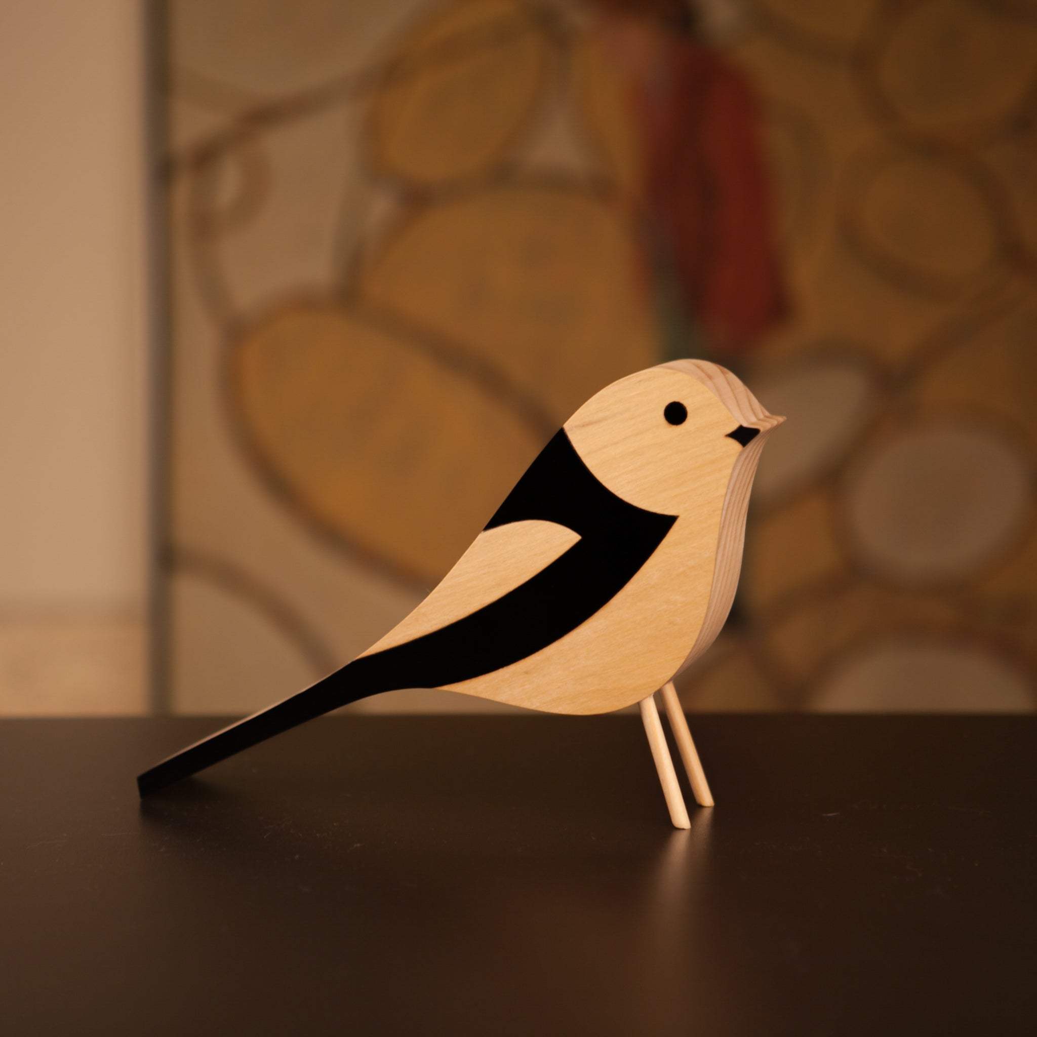Wooden Sculpture Tico Tico Bird Patricia Maranhão