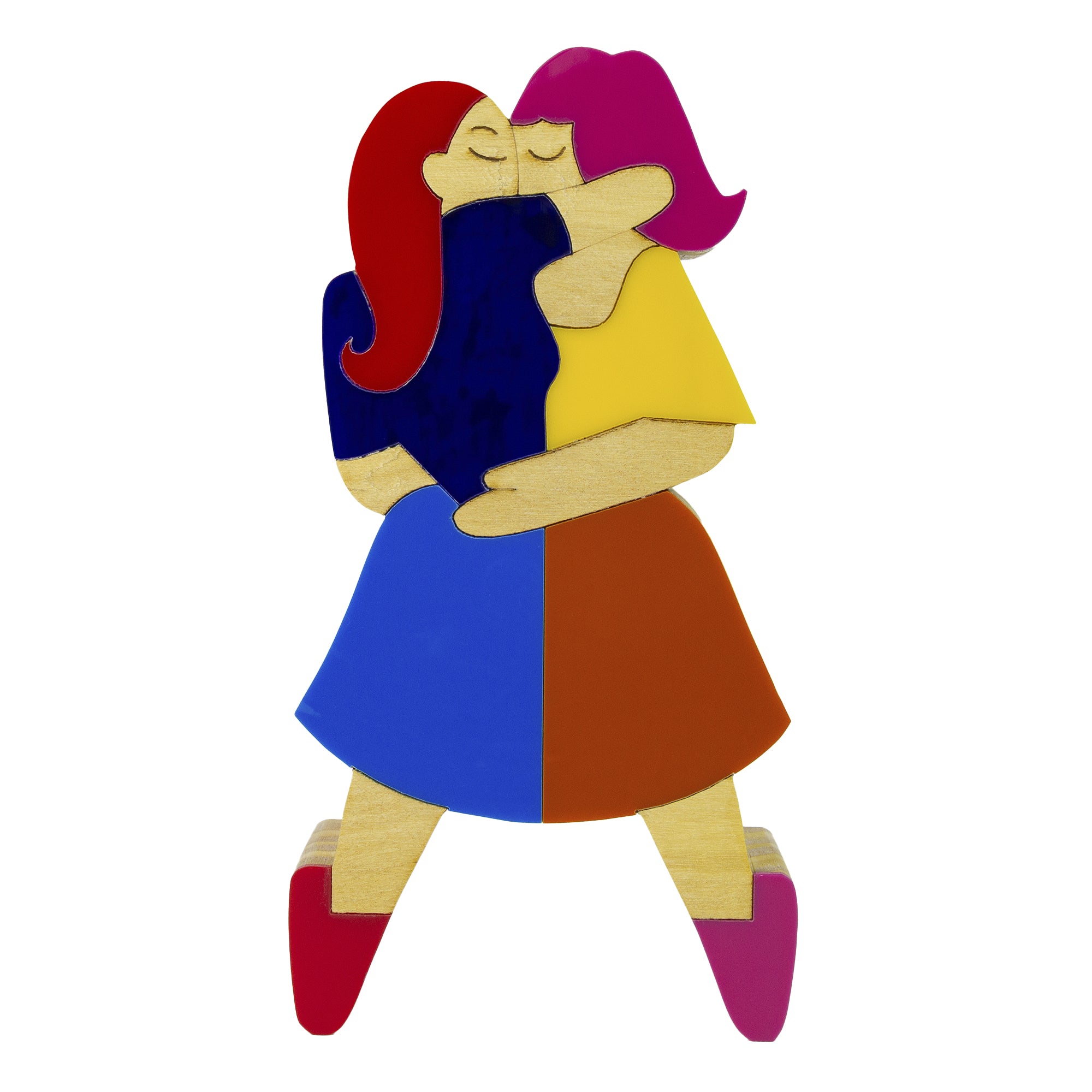 Escultura de Madeira Namorados Patrícia Maranhão