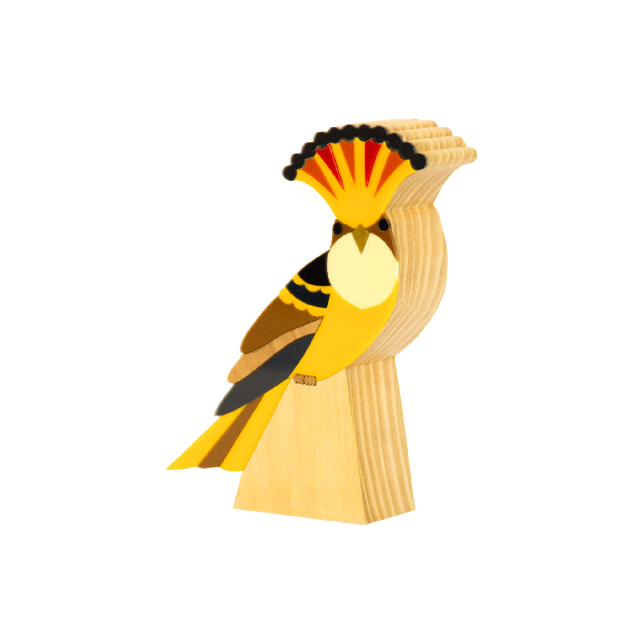 Wooden Sculpture Maria-Fan Bird Patricia Maranhão