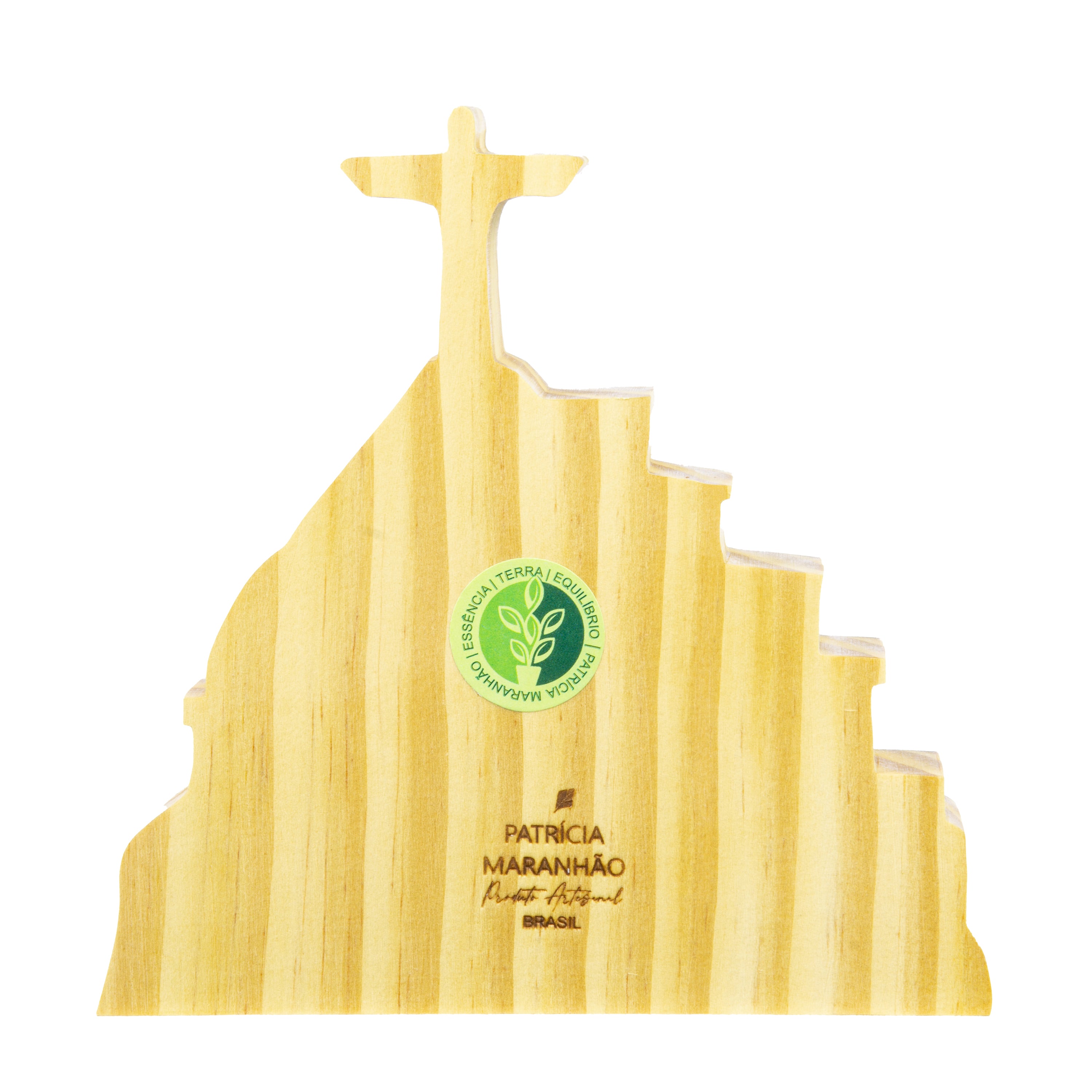 Escultura de Madeira Paisagem Rio Favela Patrícia Maranhão