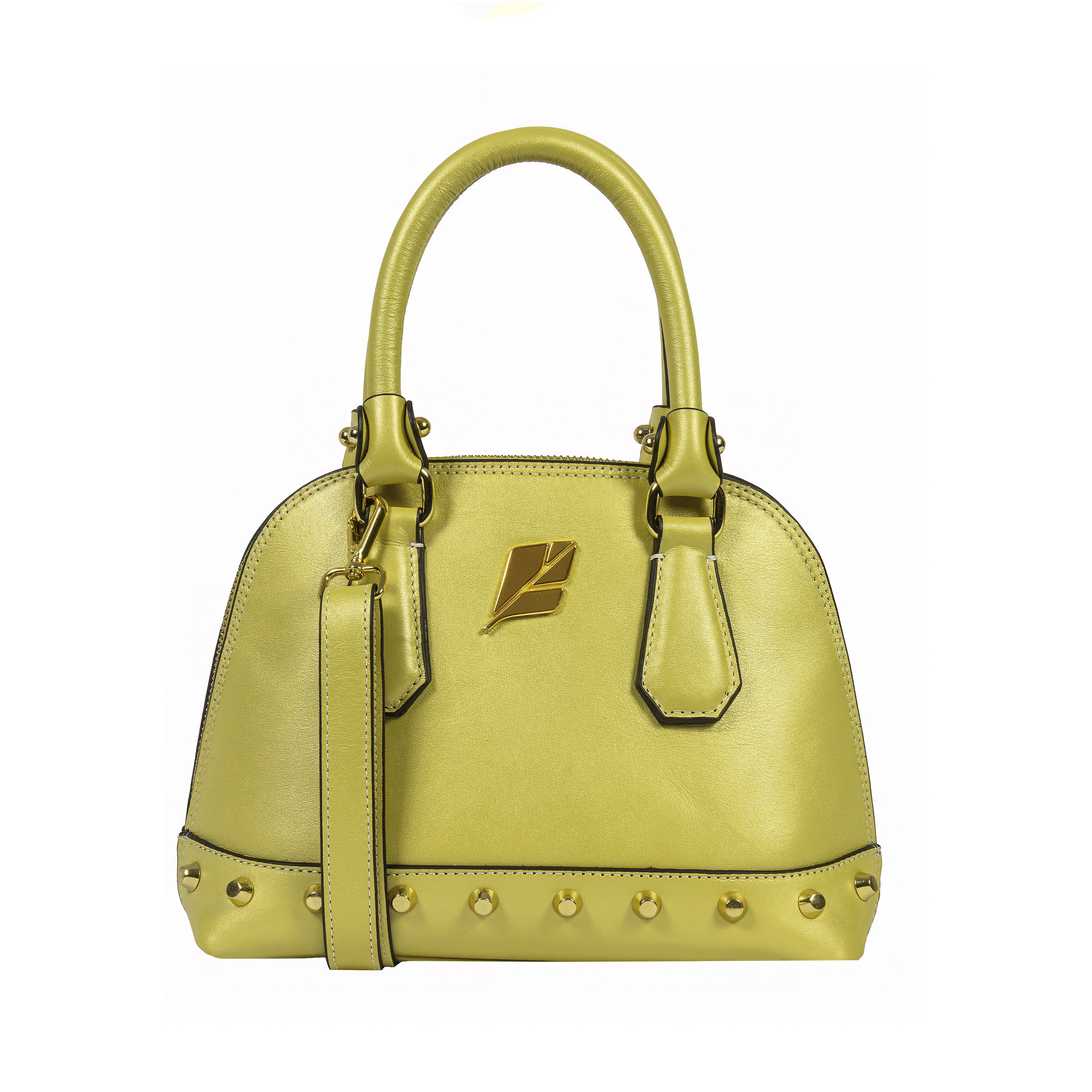Bolsa Bowling Serena Perolada Amarelo Baby Patrícia Maranhão