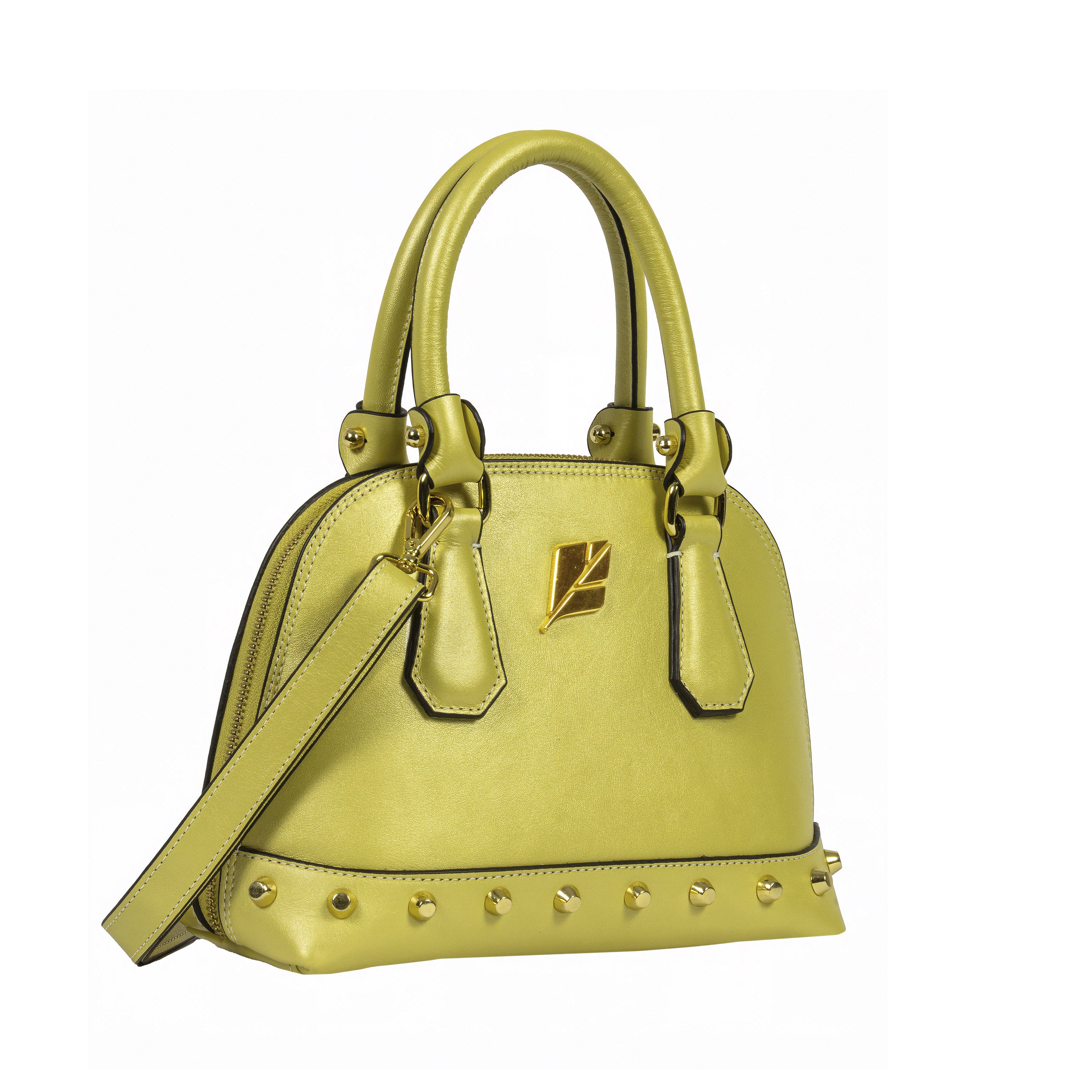 Bolsa Bowling Serena Perolada Amarelo Baby Patrícia Maranhão