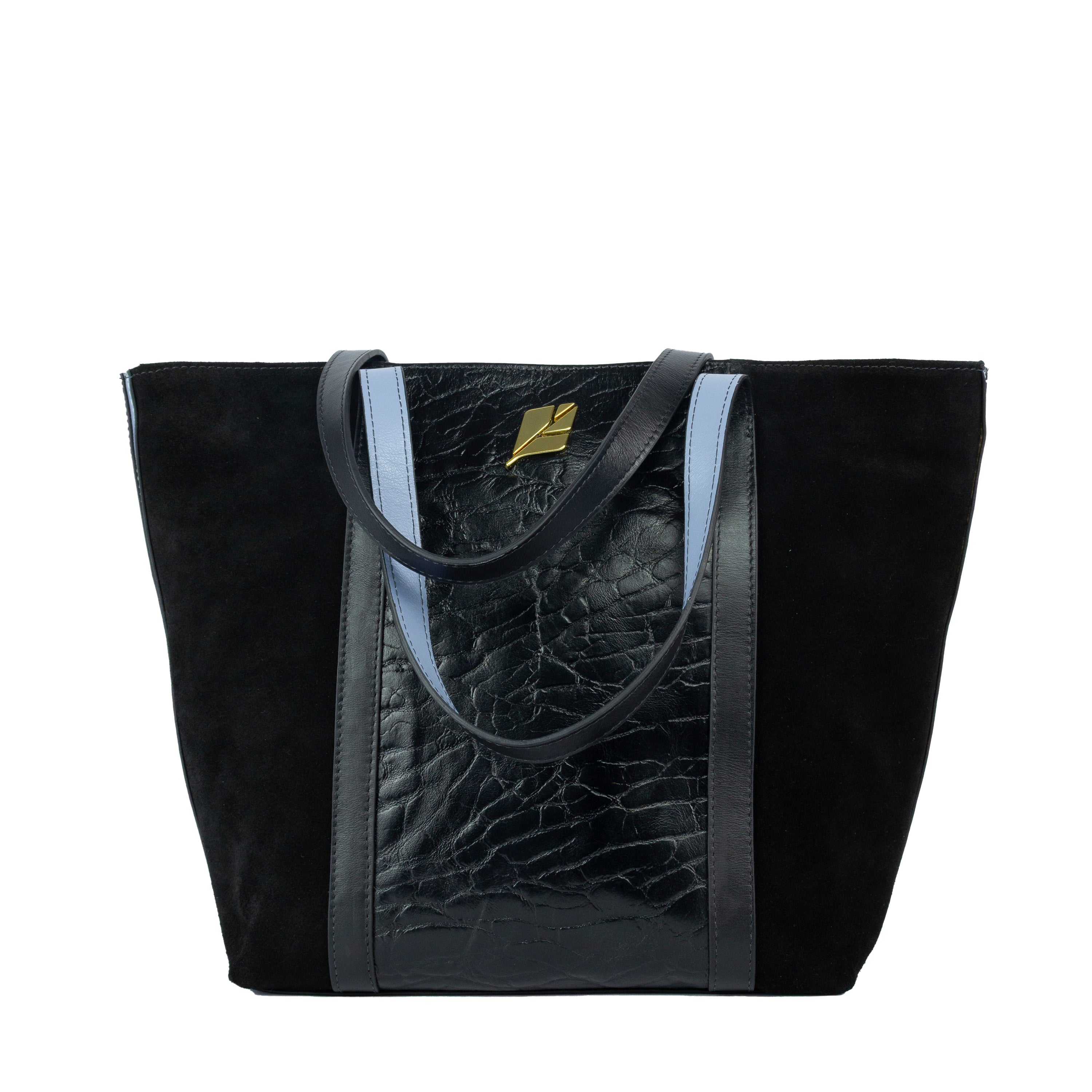 Lola Large Tote Bag in Black Leather by Patrícia Maranhão