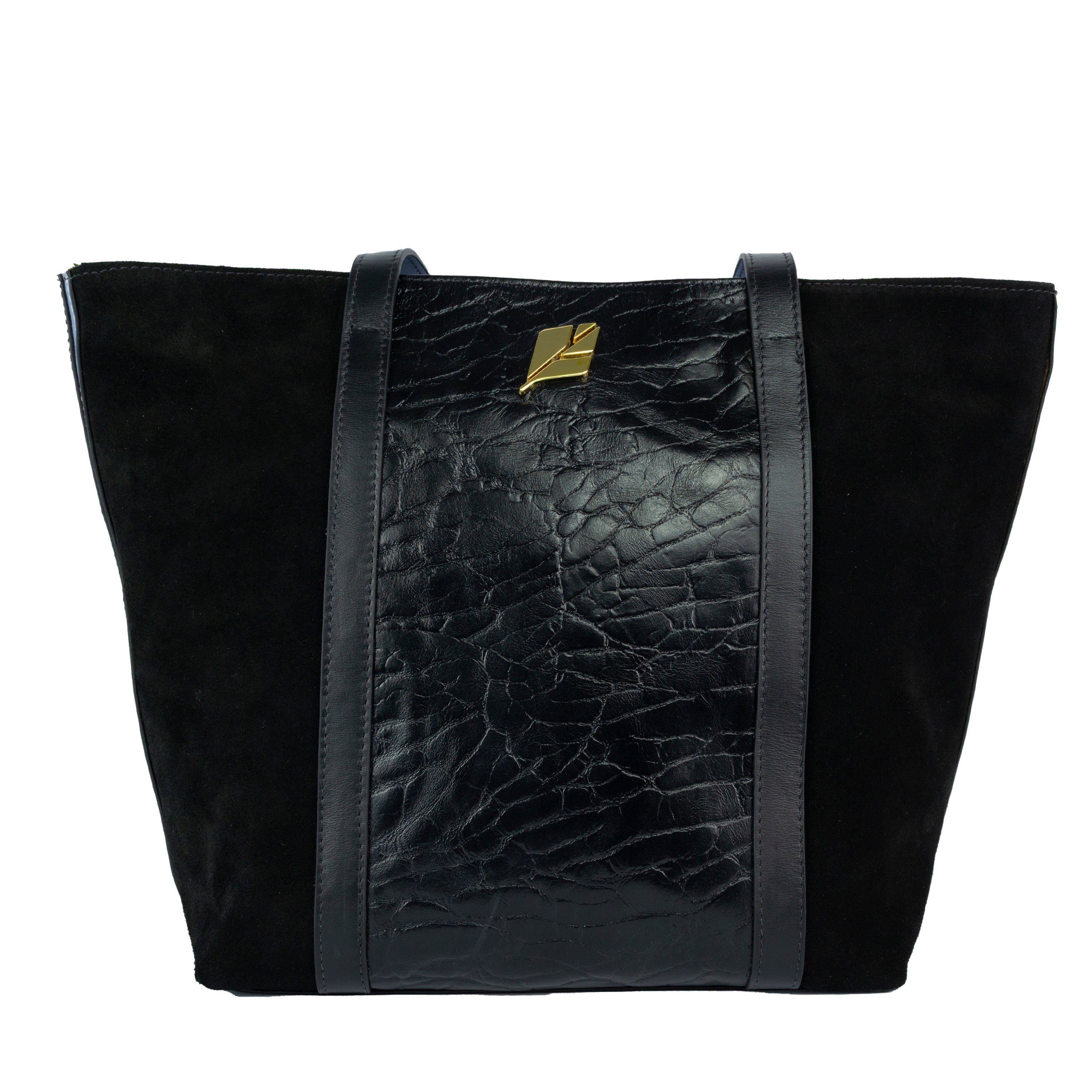 Lola Large Tote Bag in Black Leather by Patrícia Maranhão